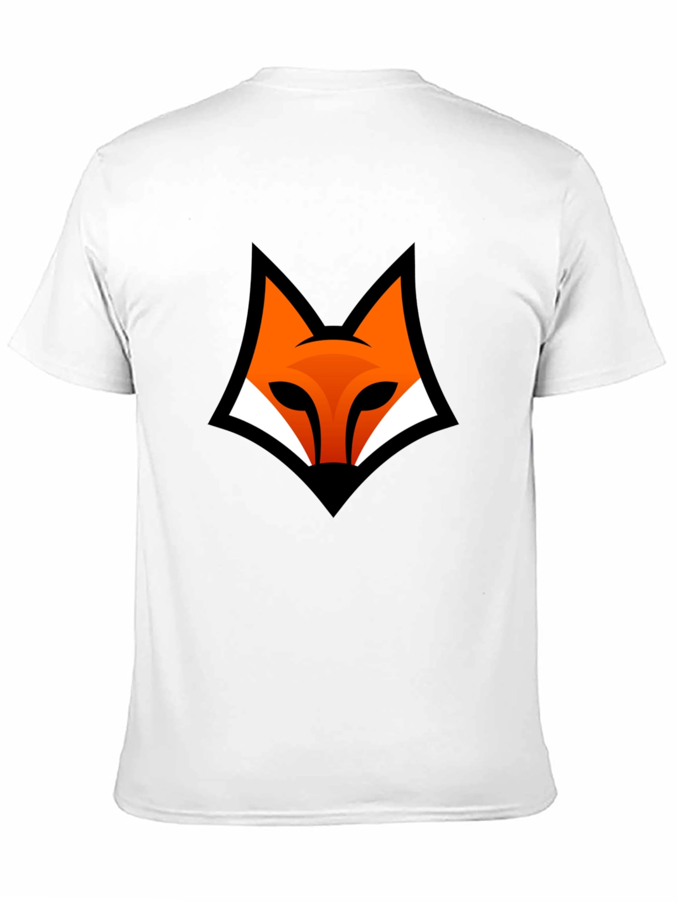 Modern Fox Logo Black Graphic Tee
