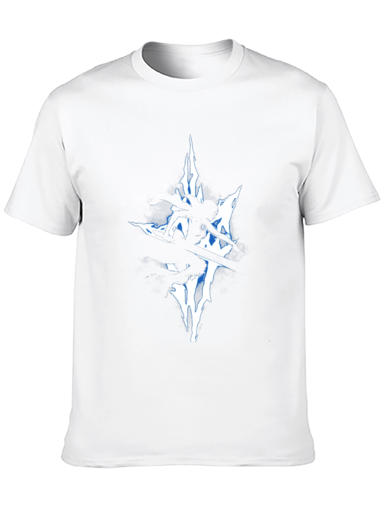 Edgy Warrior Silhouette Graphic Tee