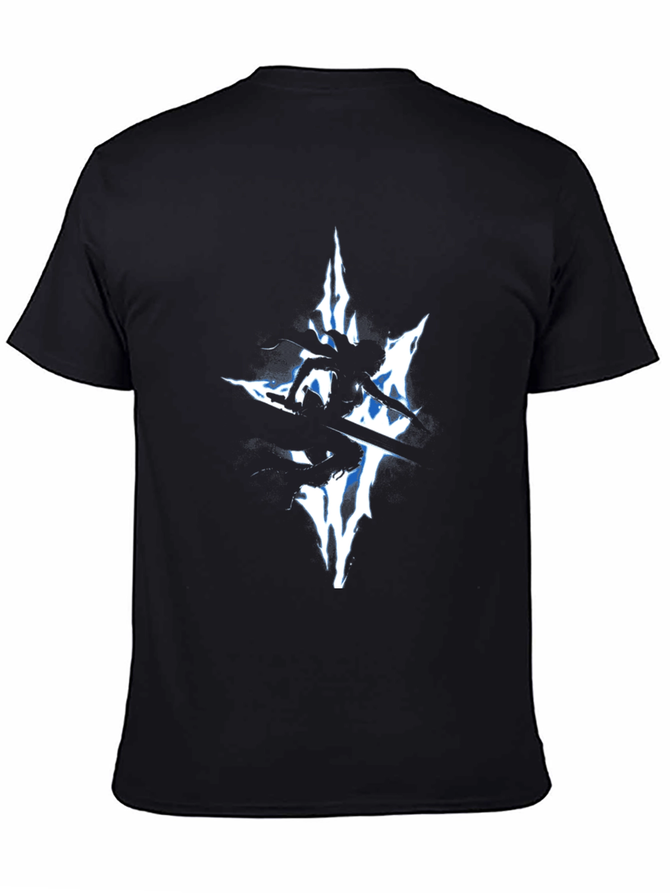 Edgy Warrior Silhouette Graphic Tee