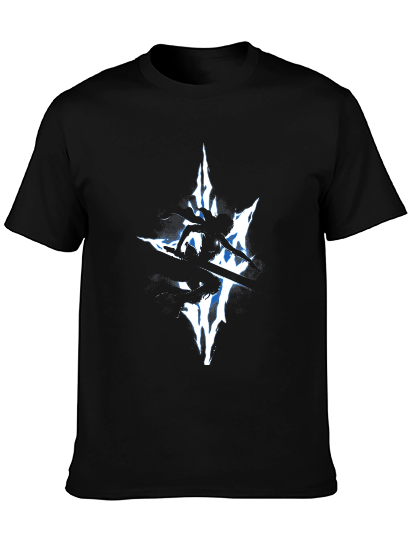 Edgy Warrior Silhouette Graphic Tee
