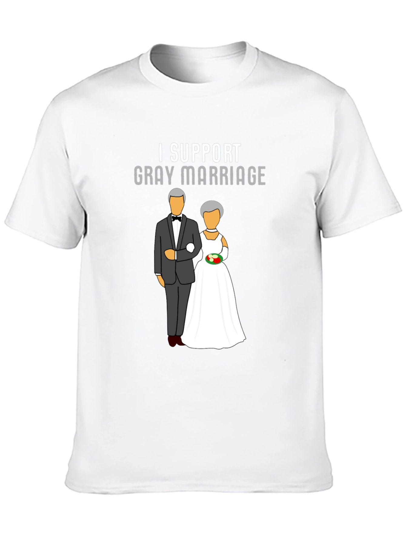 I Support Gray Marriage Graphic T-Shirt