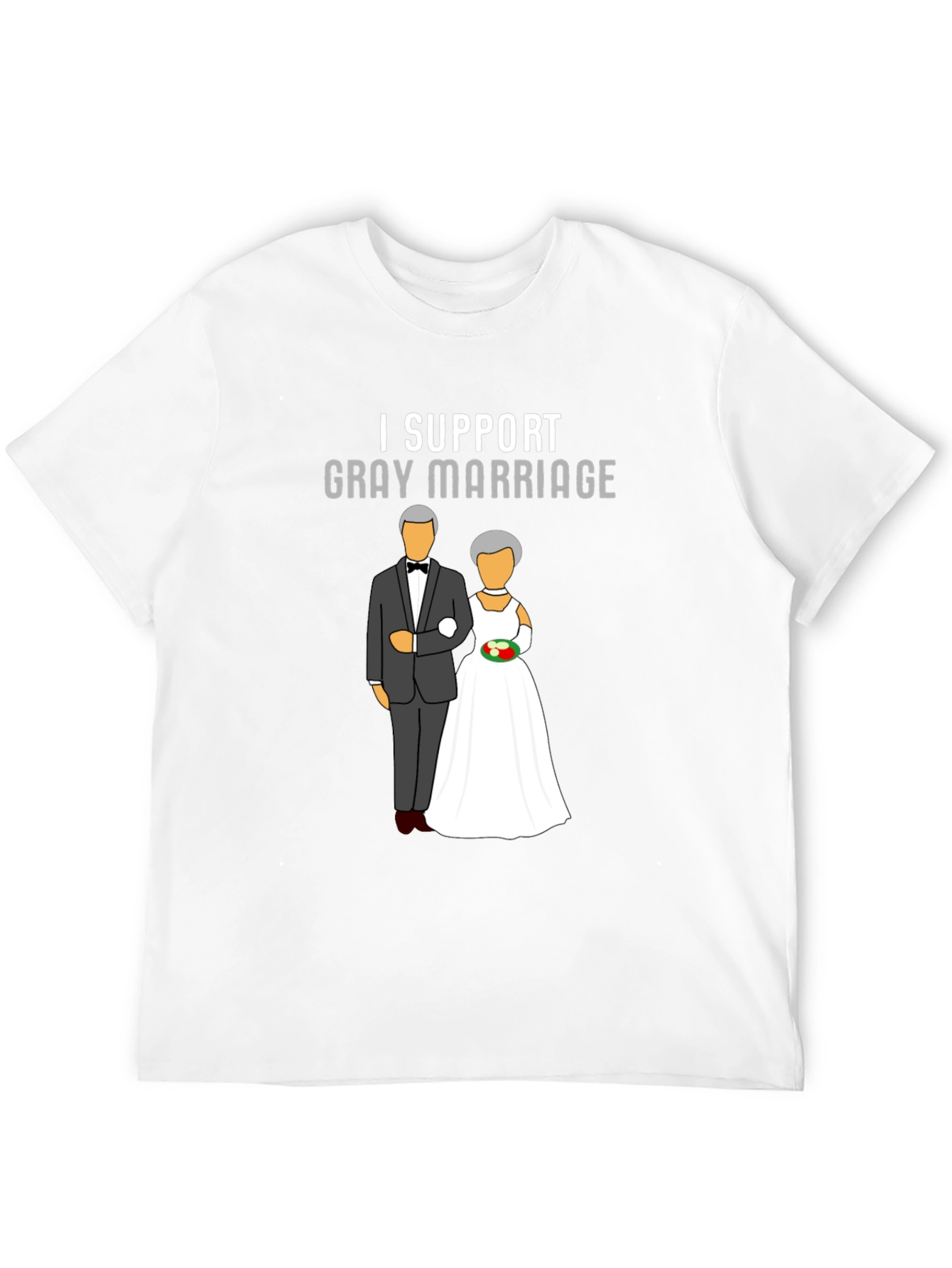 I Support Gray Marriage Graphic T-Shirt