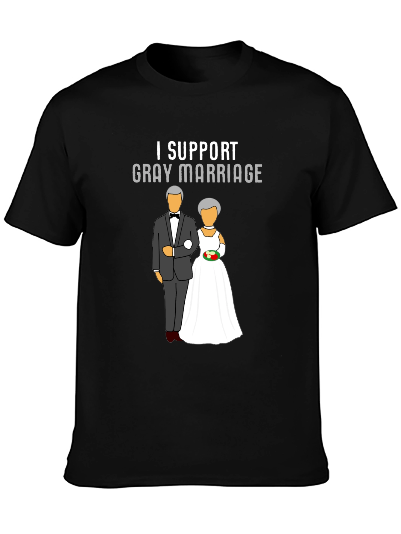 I Support Gray Marriage Graphic T-Shirt