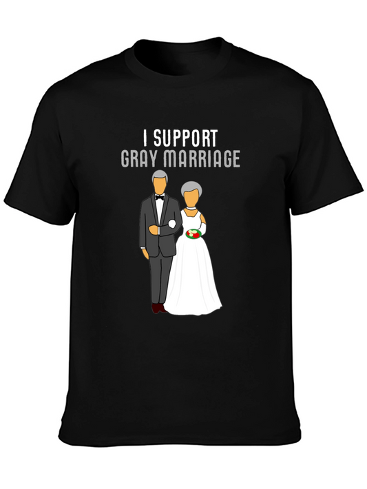 I Support Gray Marriage Graphic T-Shirt