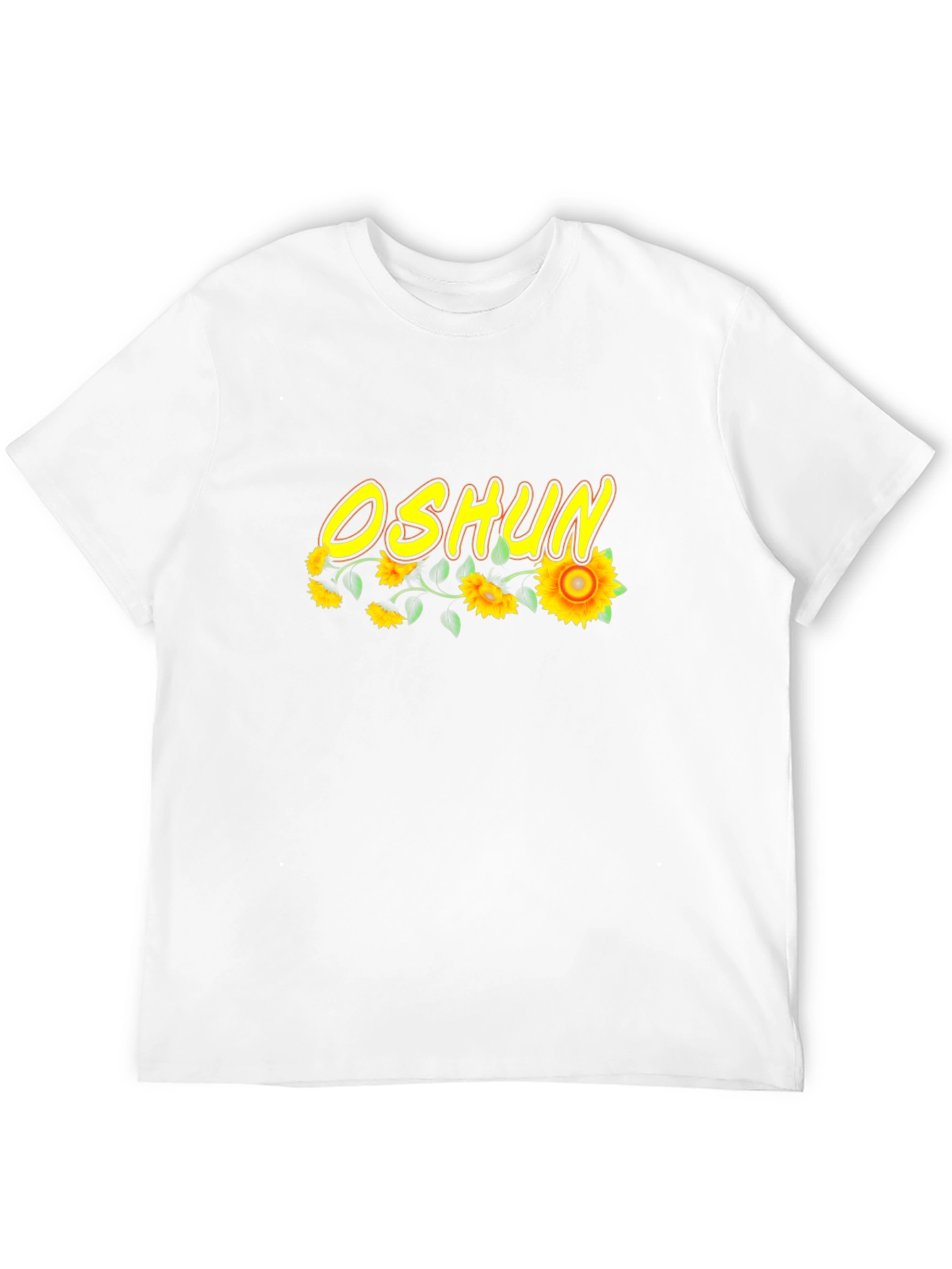 Oshun Sunflower Graphic Black T-Shirt