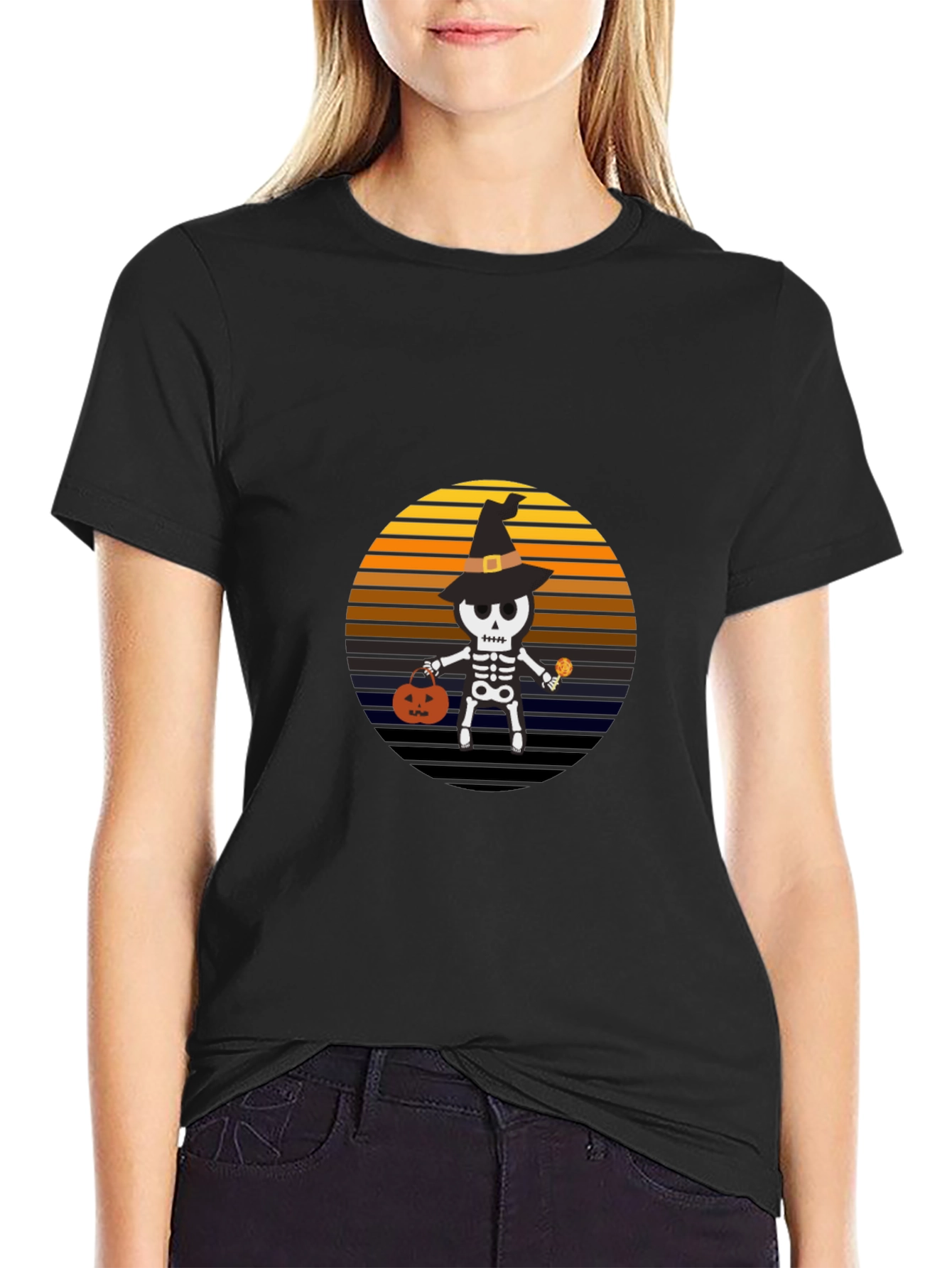 Spooky Skeleton Halloween T-Shirt