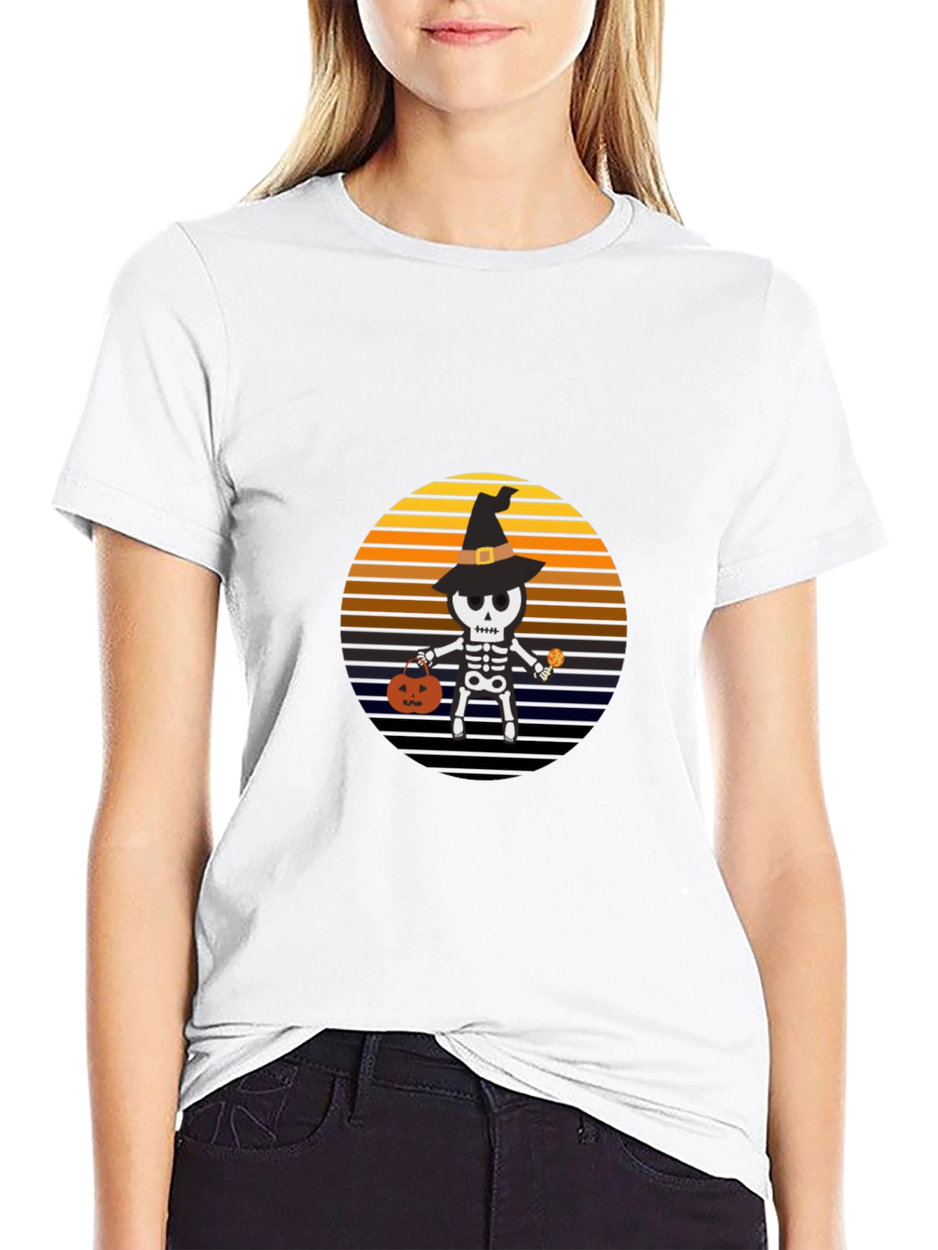 Spooky Skeleton Halloween T-Shirt
