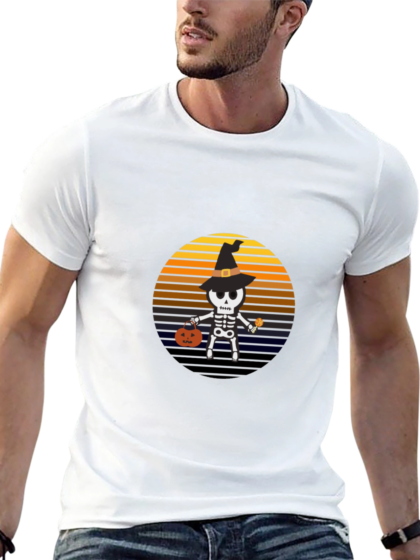 Spooky Skeleton Halloween T-Shirt