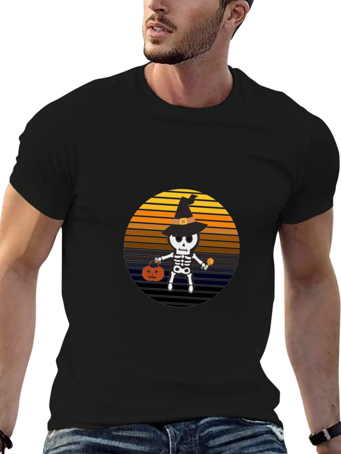 Spooky Skeleton Halloween T-Shirt