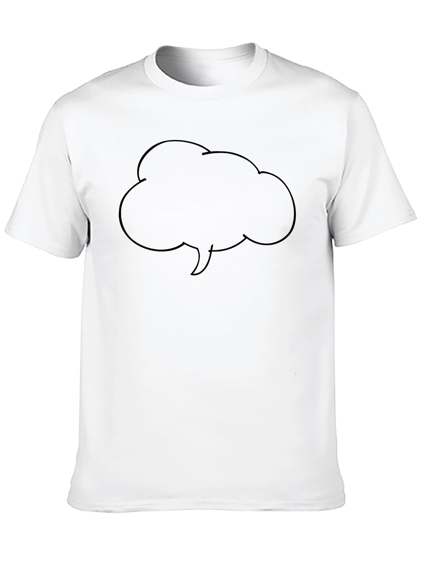 Black Thought Bubble Graphic Tee
