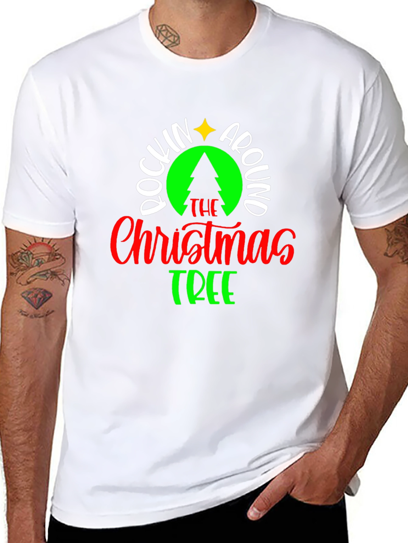 Rockin Around the Christmas Tree Holiday T-Shirt