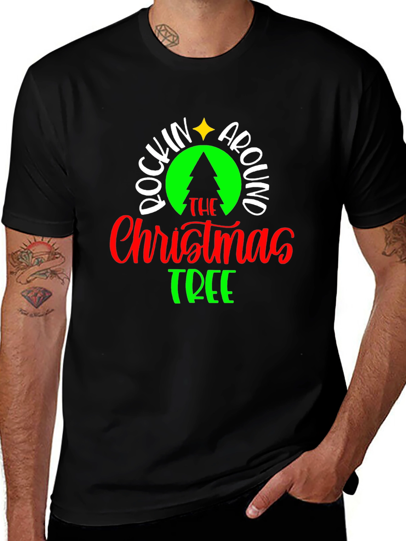 Rockin Around the Christmas Tree Holiday T-Shirt