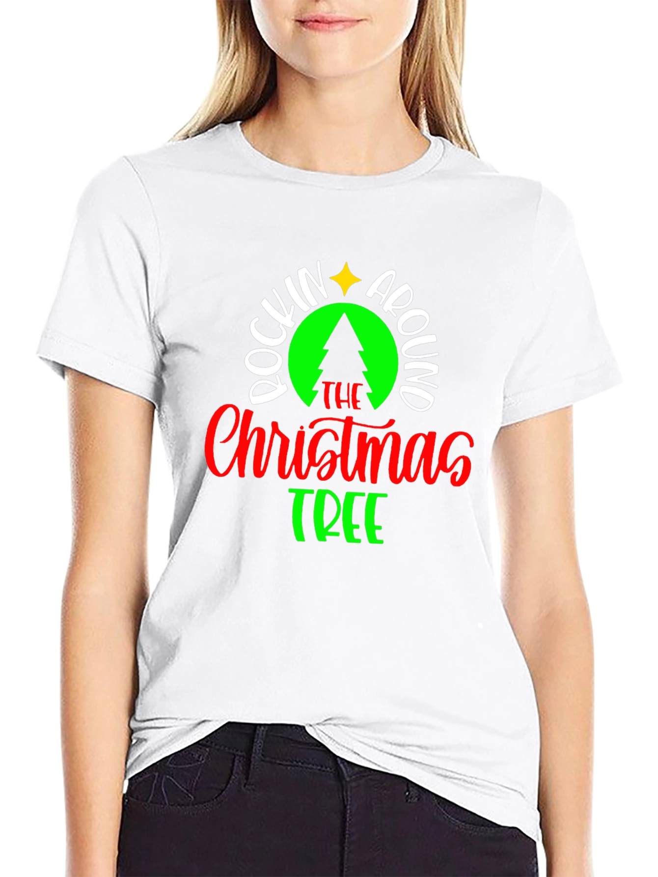 Rockin Around the Christmas Tree Holiday T-Shirt