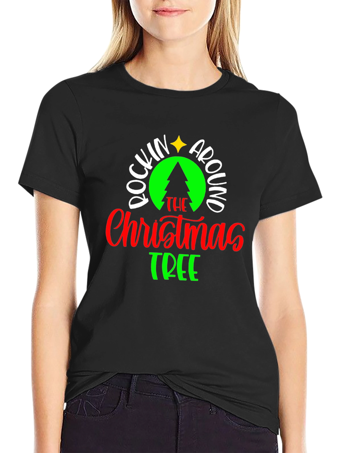 Rockin Around the Christmas Tree Holiday T-Shirt