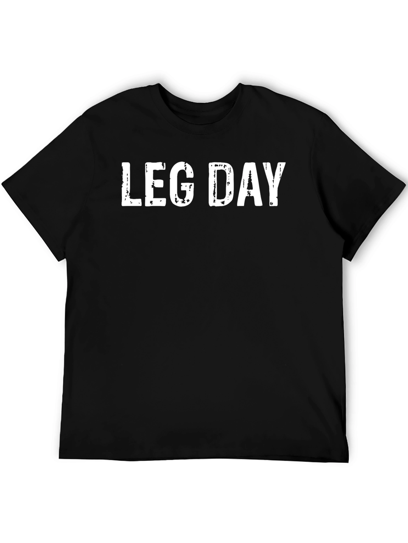 Leg Day Graphic Tee - Black Casual T-Shirt