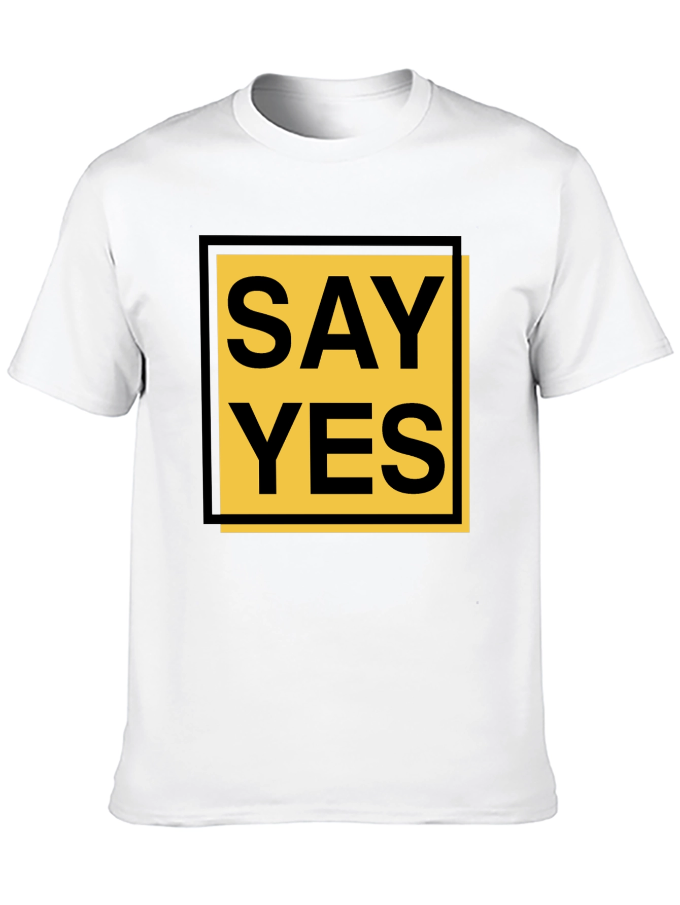 Say Yes Graphic Tee - Bold Statement Shirt
