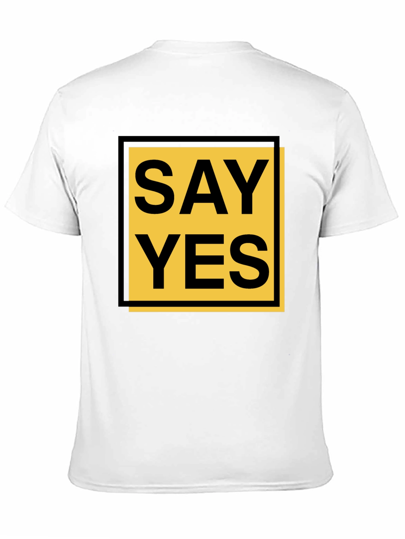 Say Yes Graphic Tee - Bold Statement Shirt