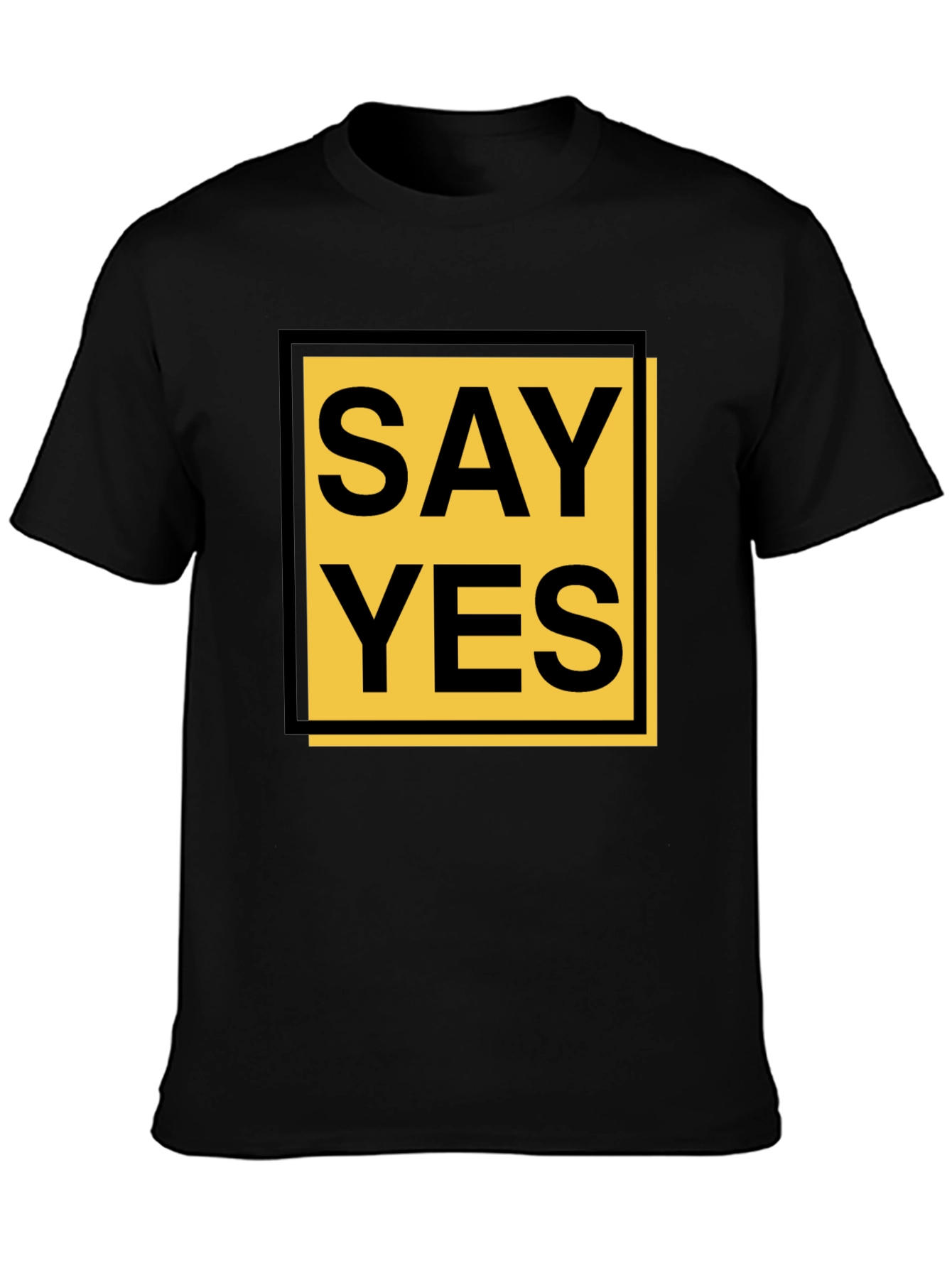 Say Yes Graphic Tee - Bold Statement Shirt