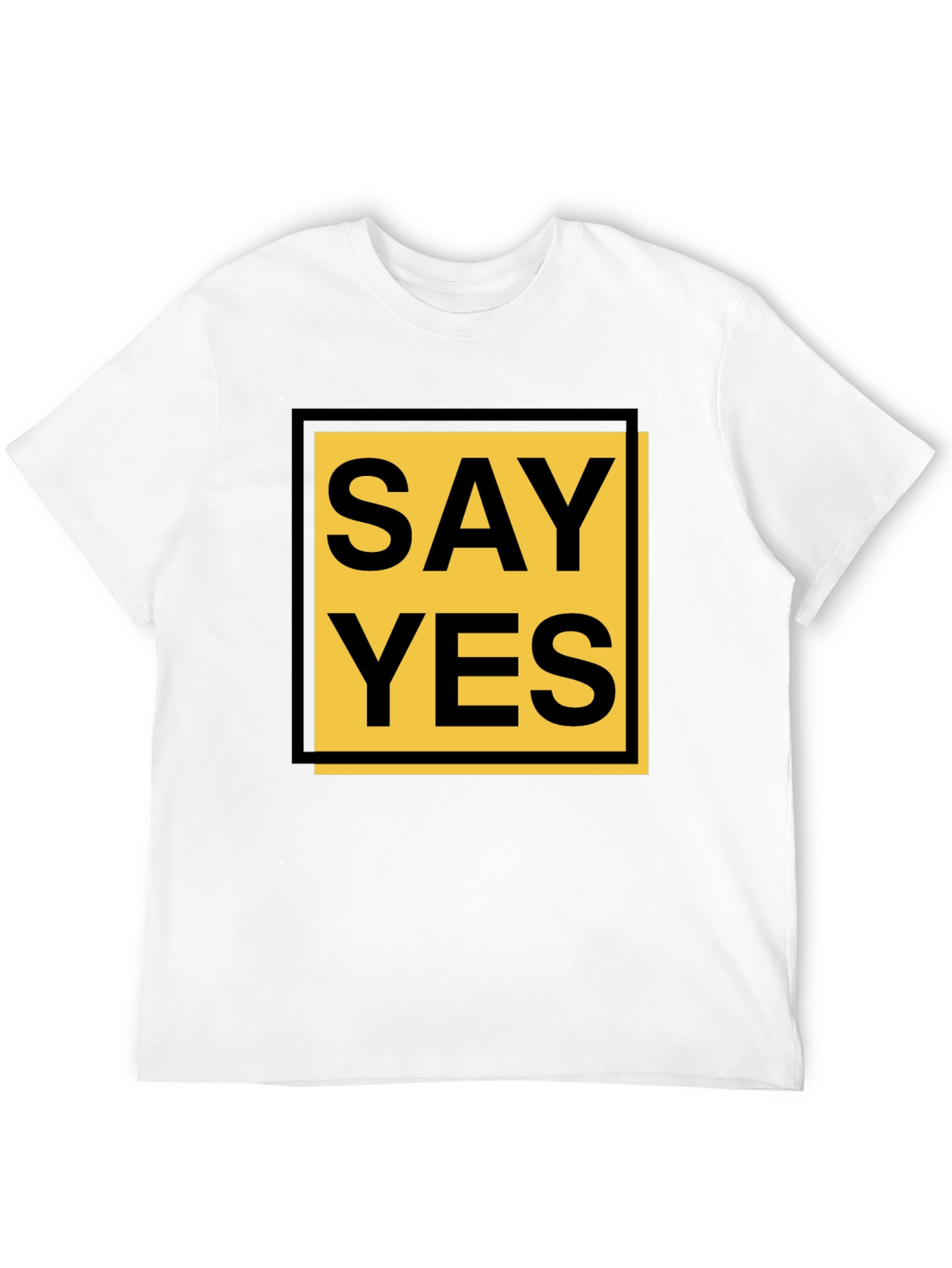 Say Yes Graphic Tee - Bold Statement Shirt