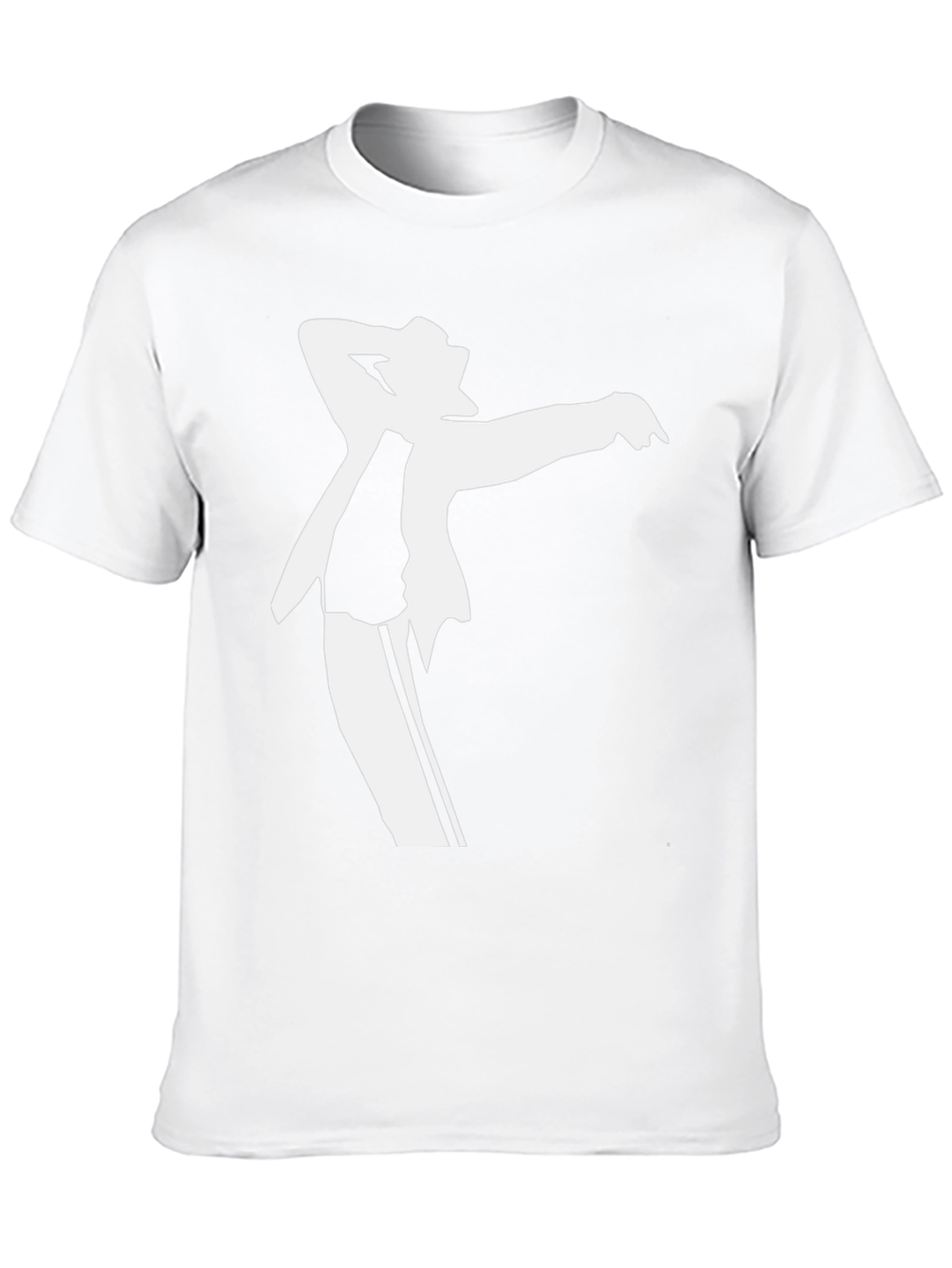 Michael Jackson Silhouette Graphic Black T-Shirt