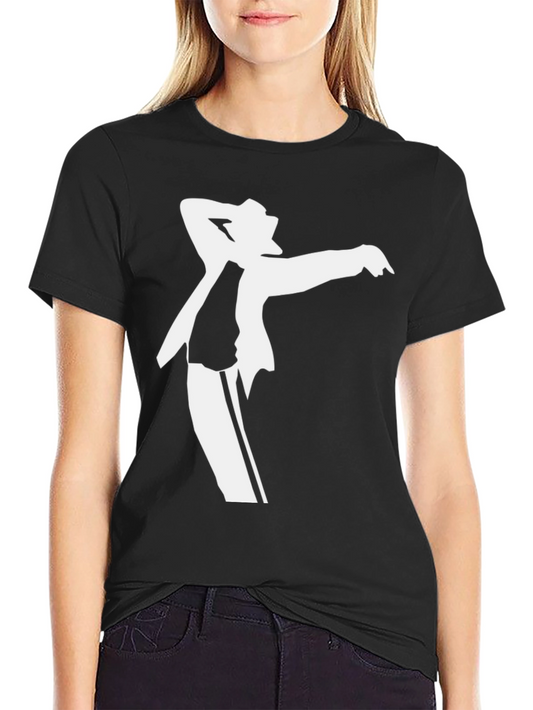 Michael Jackson Silhouette Graphic Black T-Shirt