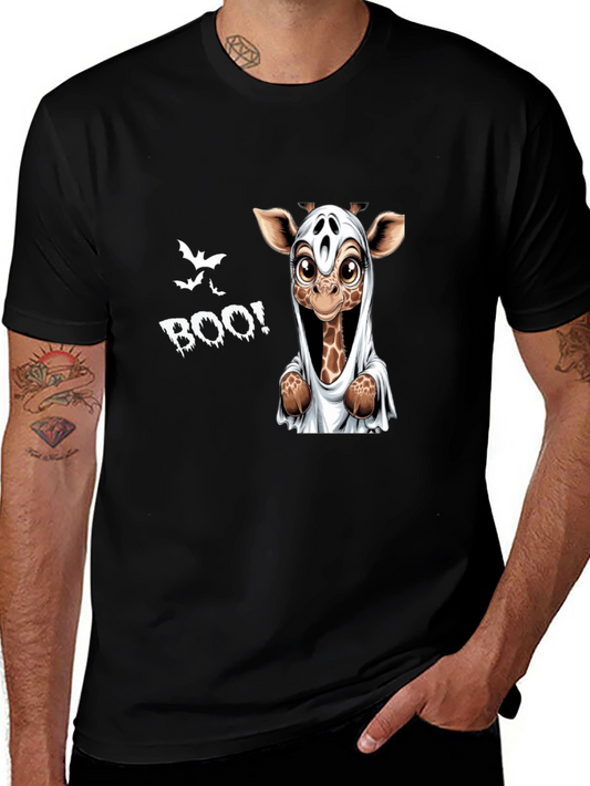 Halloween Giraffe Boo Graphic Tee