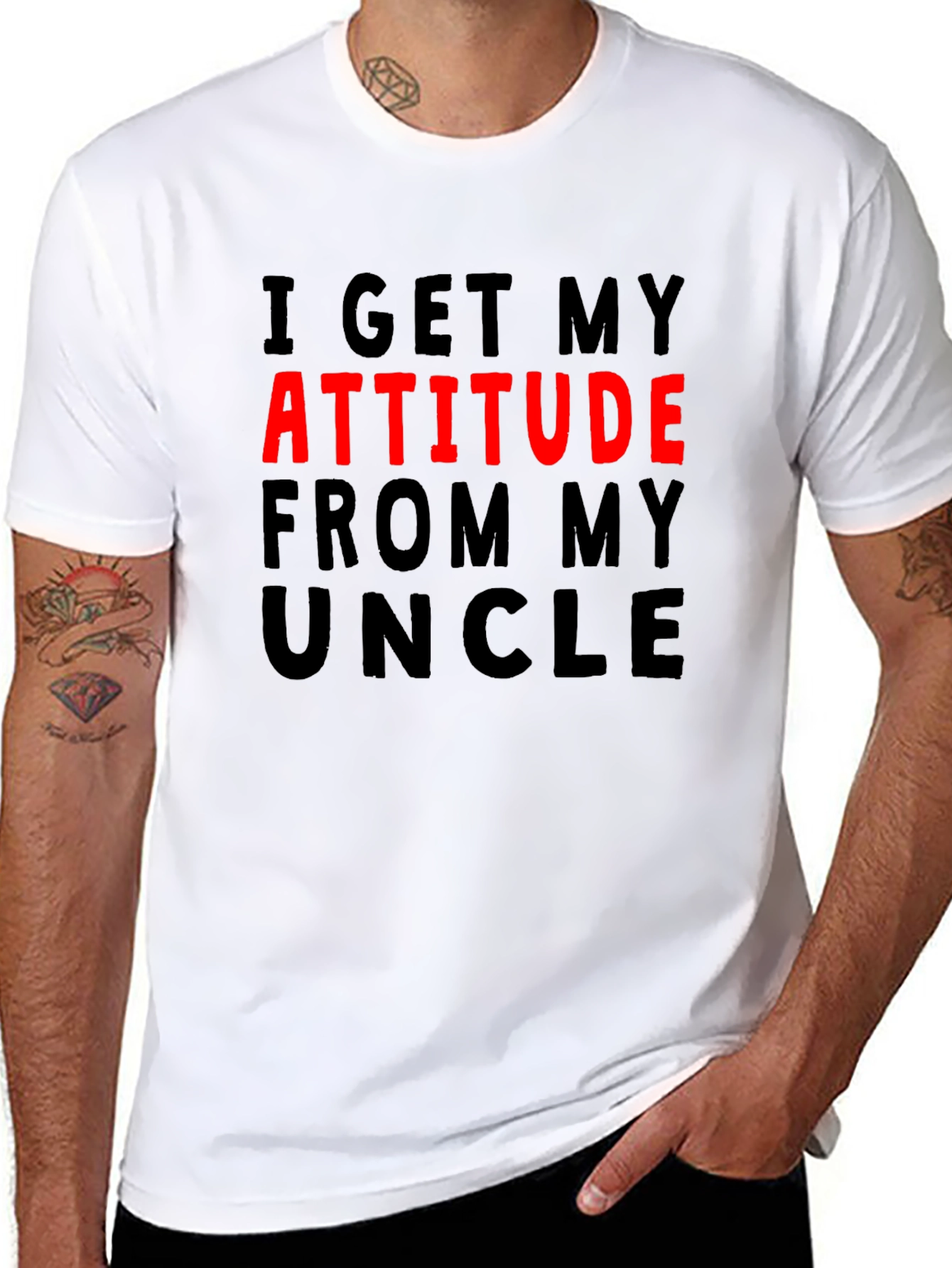 Attitude From My Uncle Graphic Tee