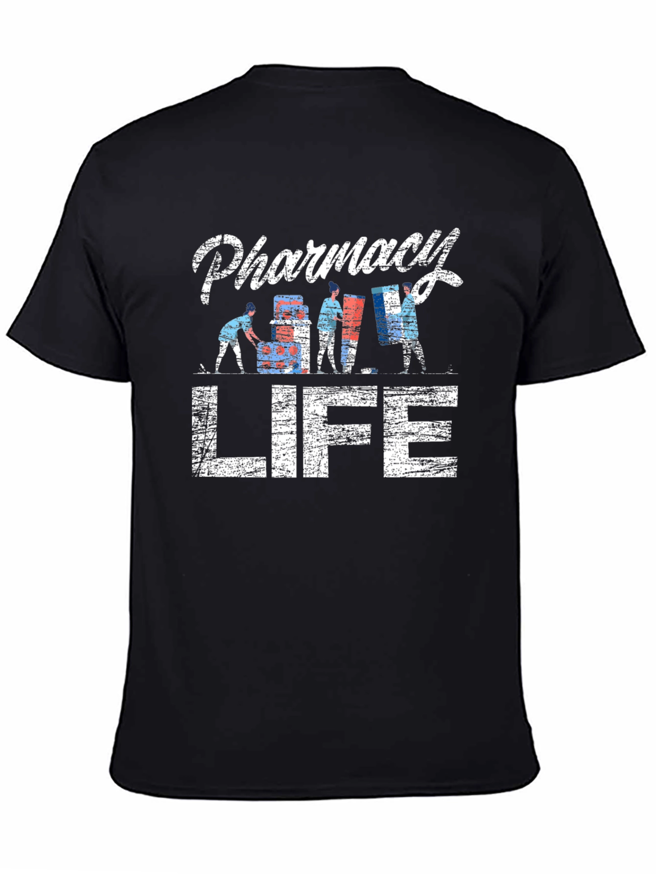Pharmacy Life Graphic T-Shirt - Unisex Black Tee