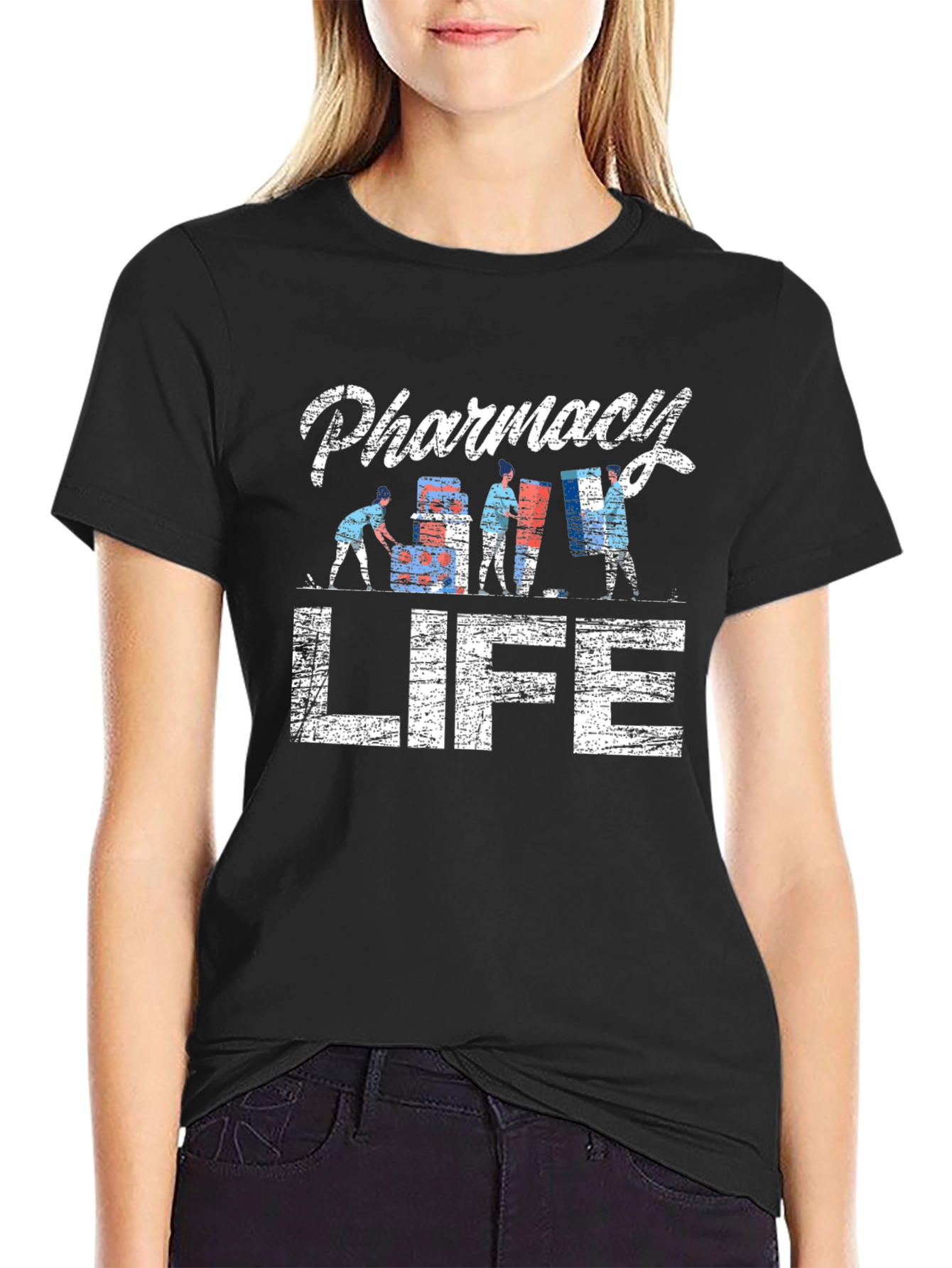 Pharmacy Life Graphic T-Shirt - Unisex Black Tee