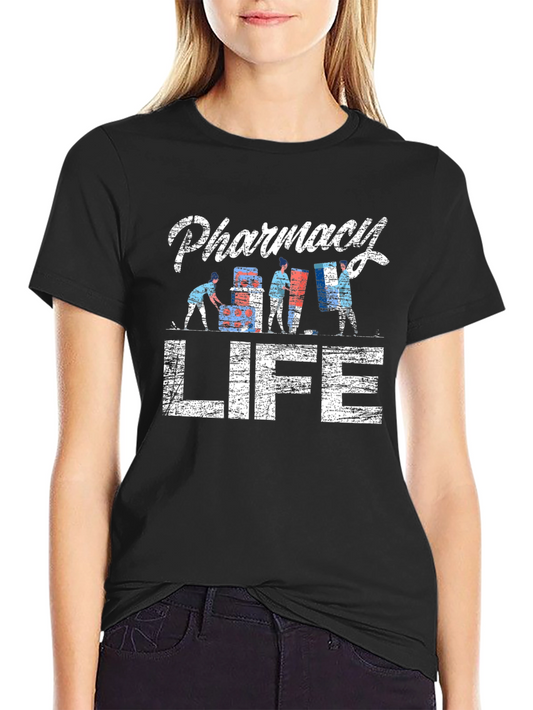 Pharmacy Life Graphic T-Shirt - Unisex Black Tee