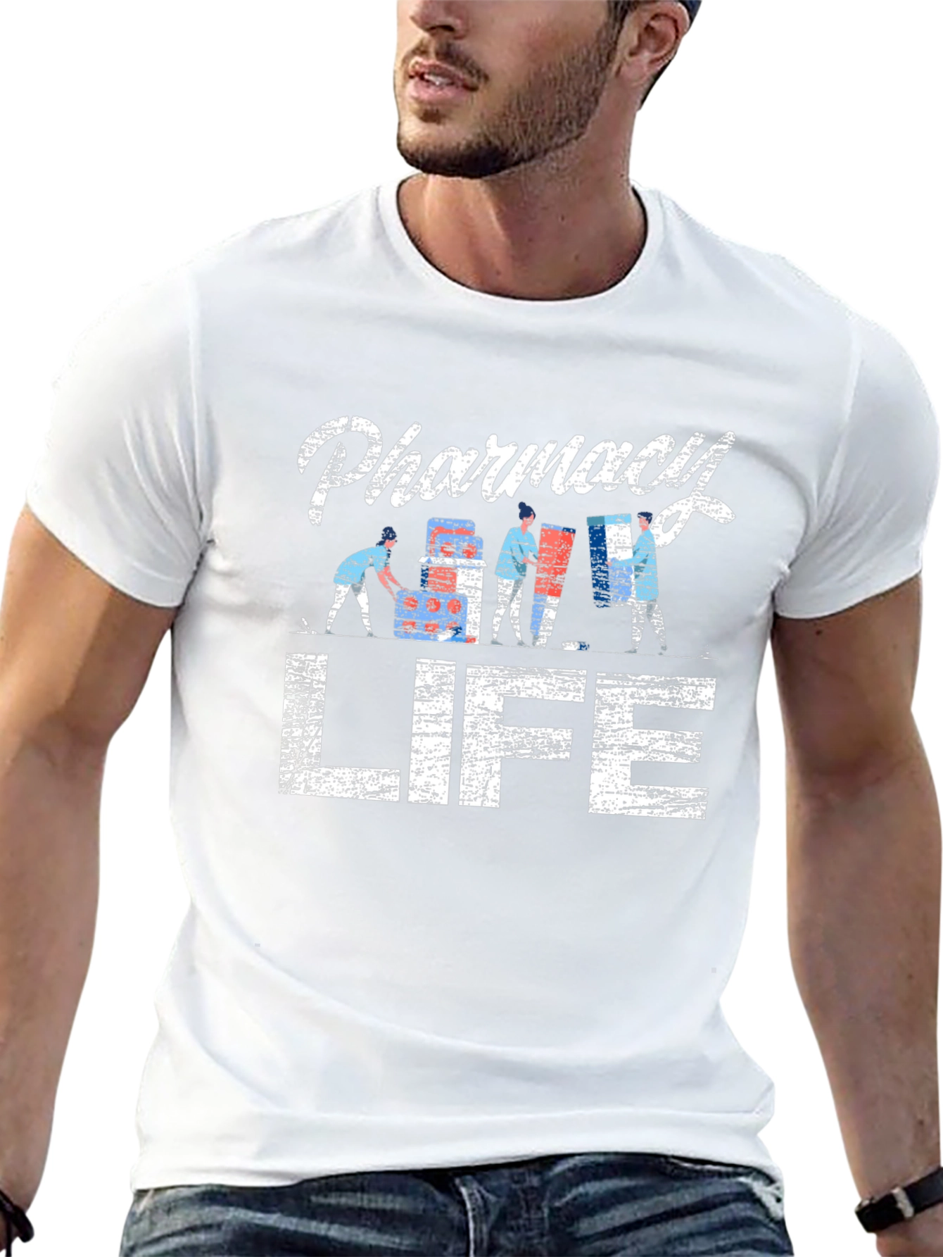 Pharmacy Life Graphic T-Shirt - Unisex Black Tee