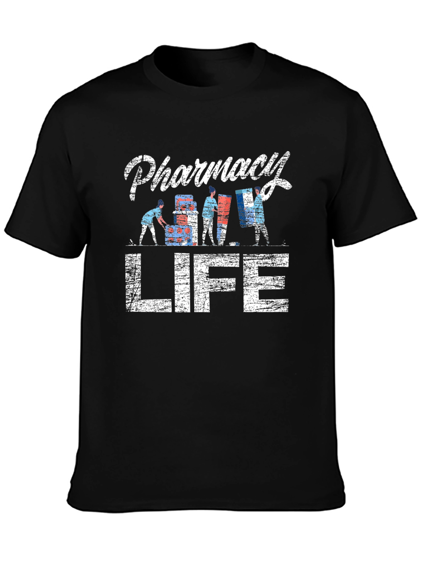 Pharmacy Life Graphic T-Shirt - Unisex Black Tee