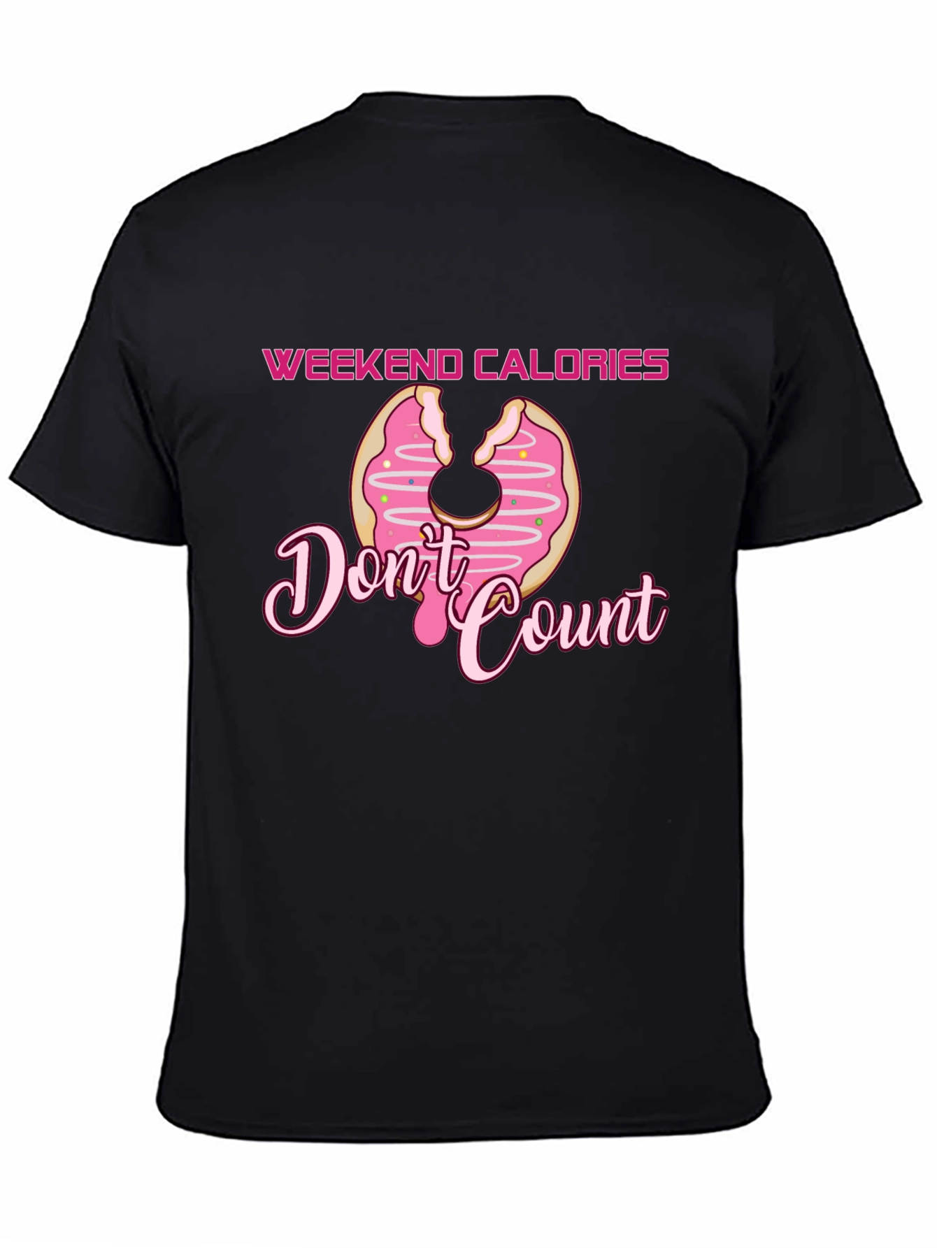 Weekend Calories Donut Graphic T-Shirt