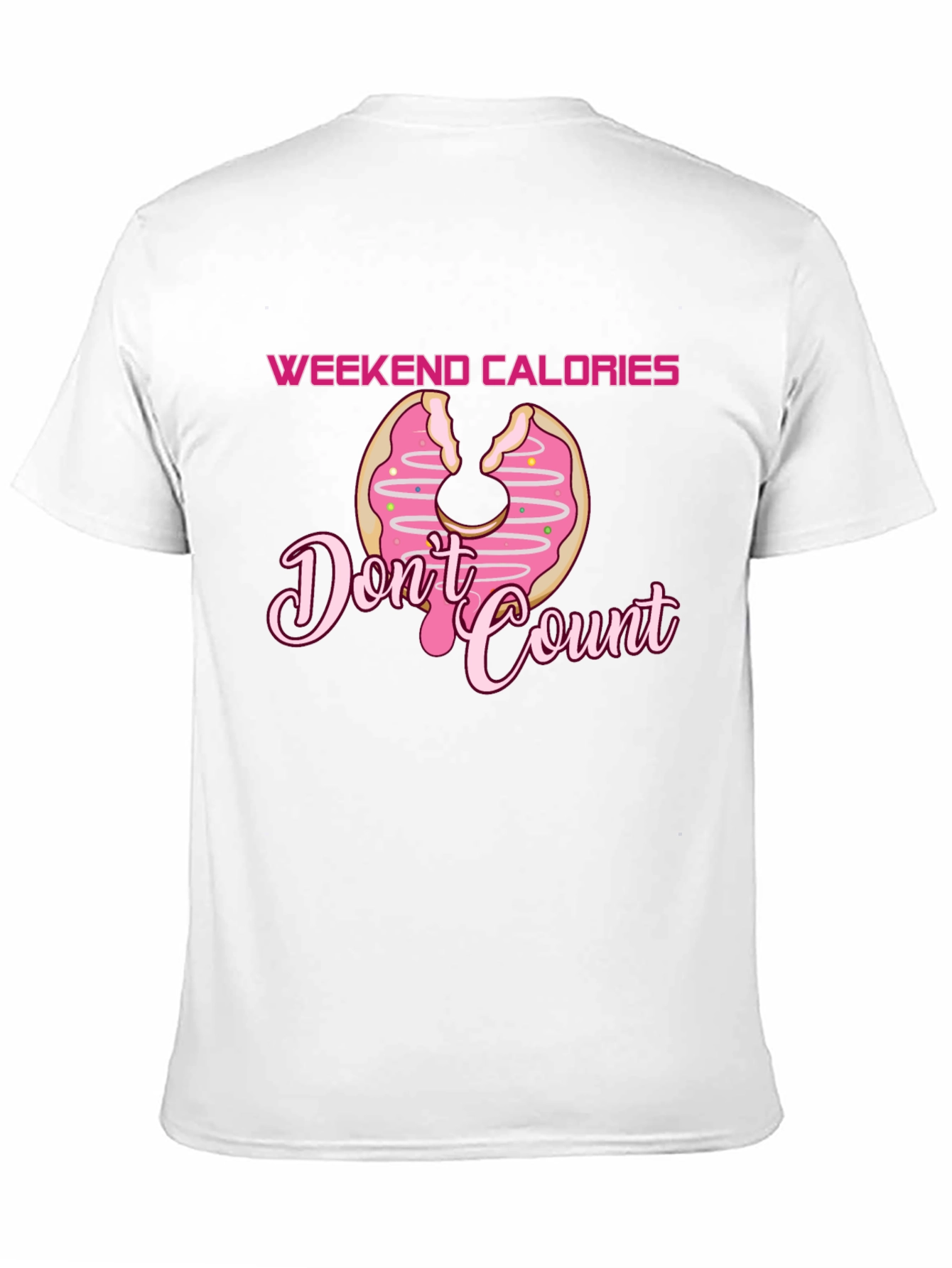 Weekend Calories Donut Graphic T-Shirt