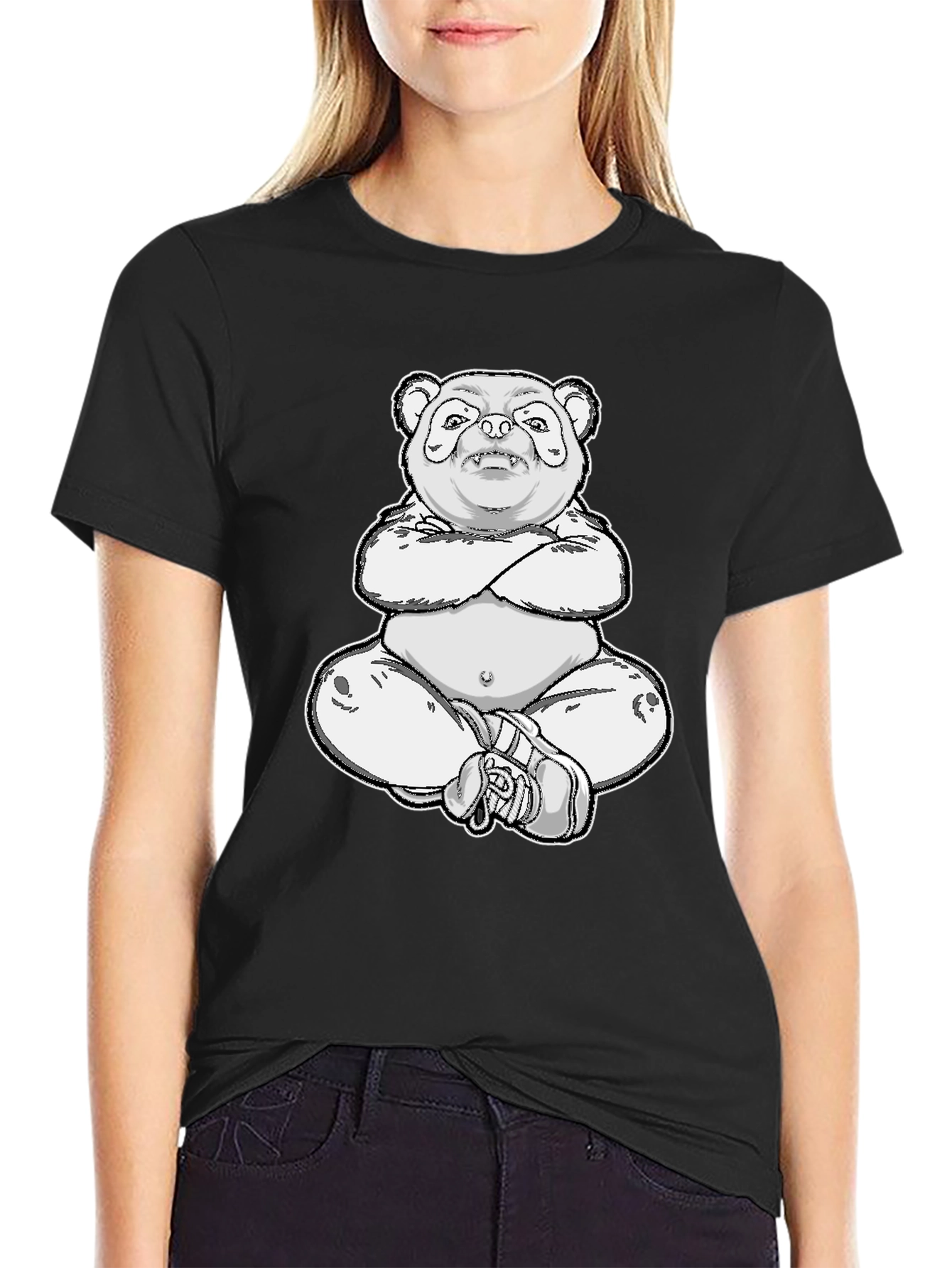 Panda Bear Graphic T-Shirt - Casual Style