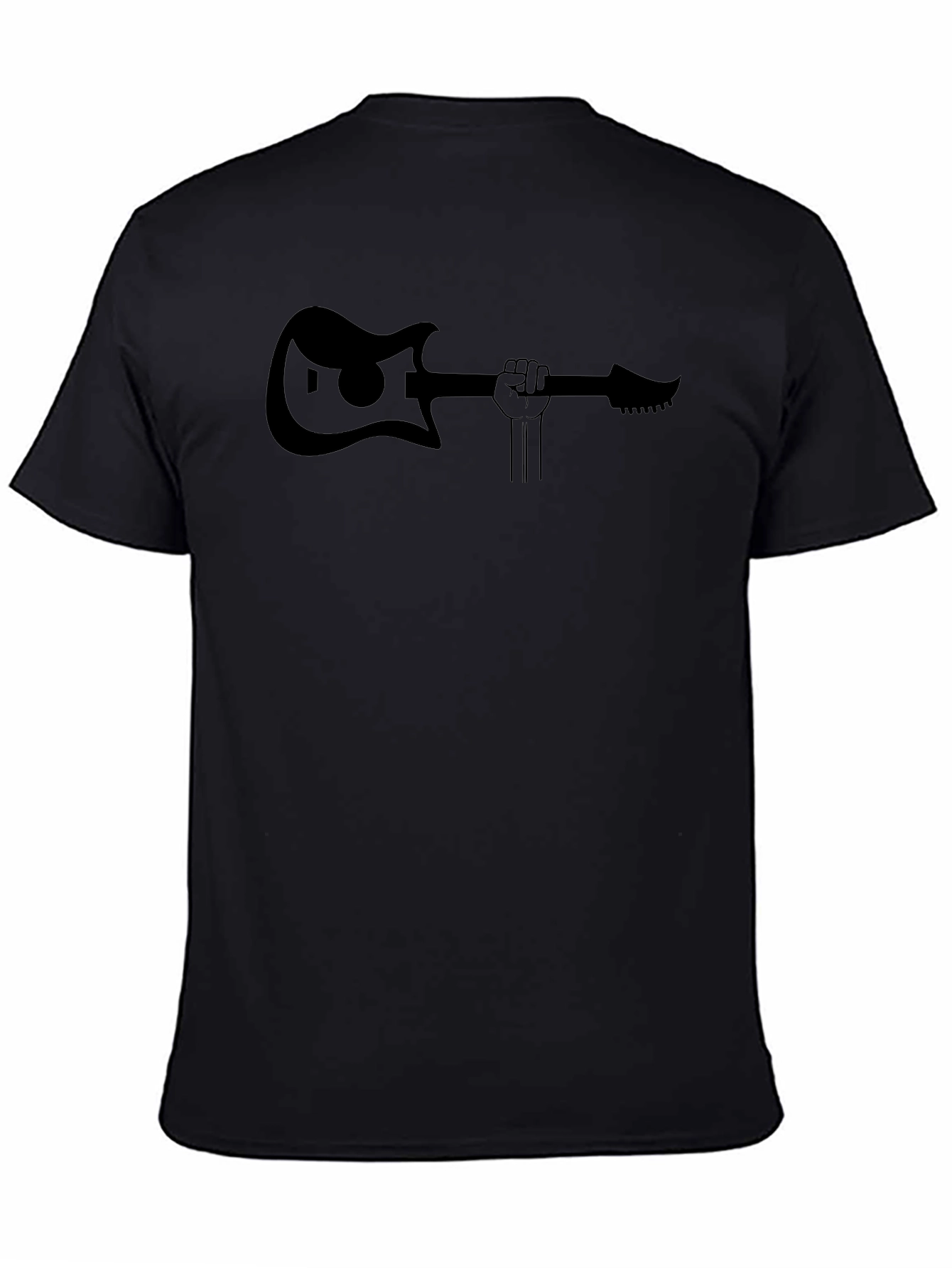 Rock On: Guitar Fist Black T-Shirt