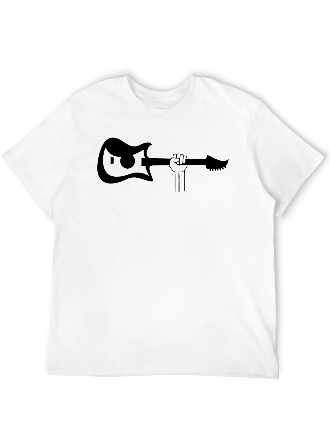 Rock On: Guitar Fist Black T-Shirt