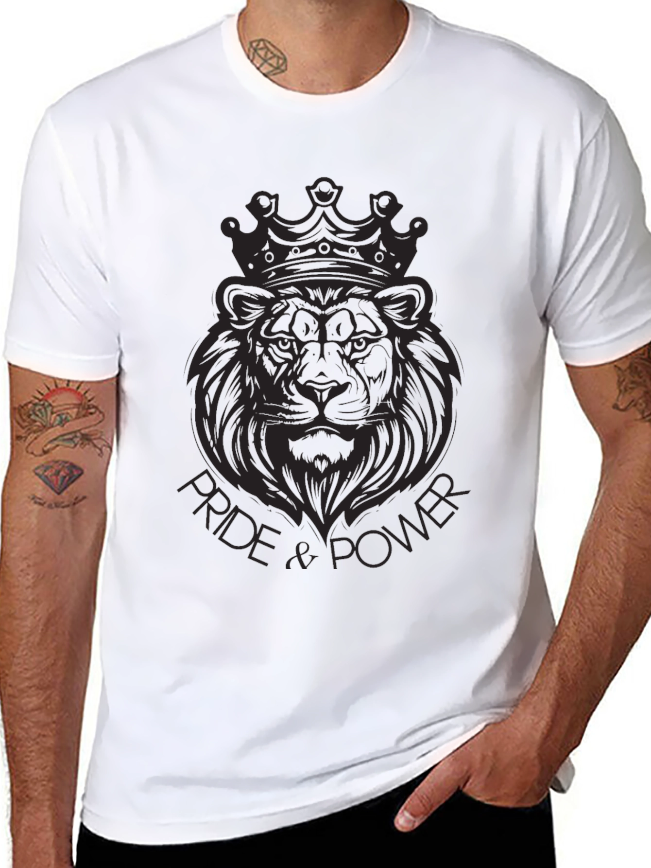 Pride & Power Black Lion T-Shirt