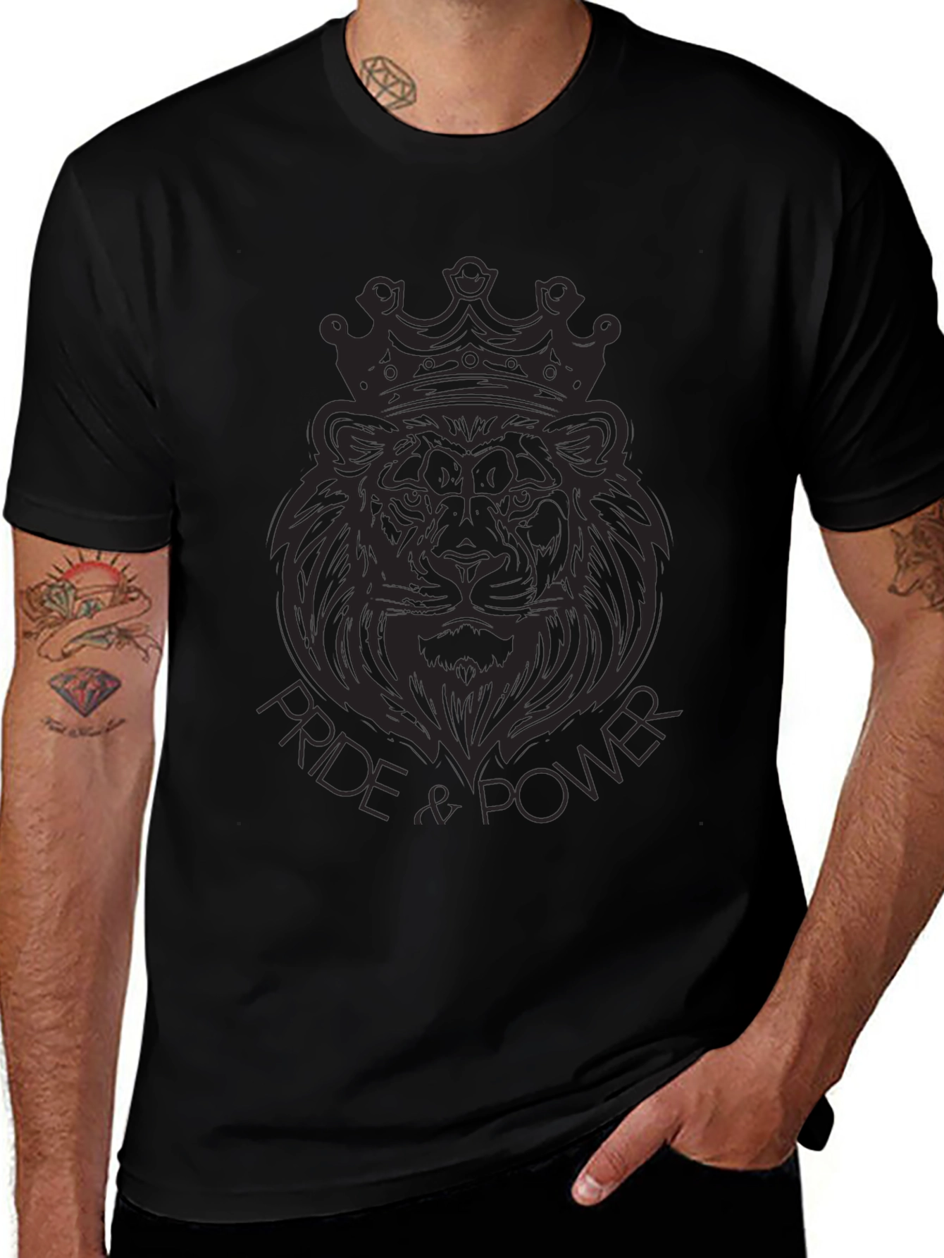Pride & Power Black Lion T-Shirt
