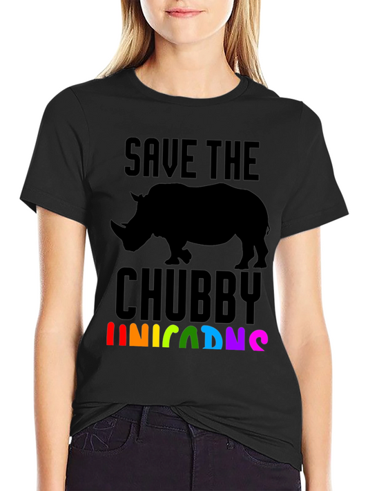 Save the Chubby Unicorns Rhino T-Shirt