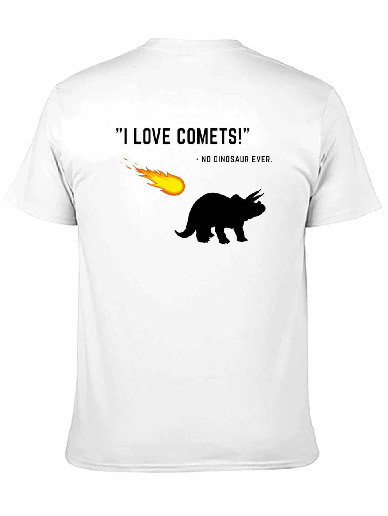 I Love Comets T-Shirt - Dinosaur Humor Tee