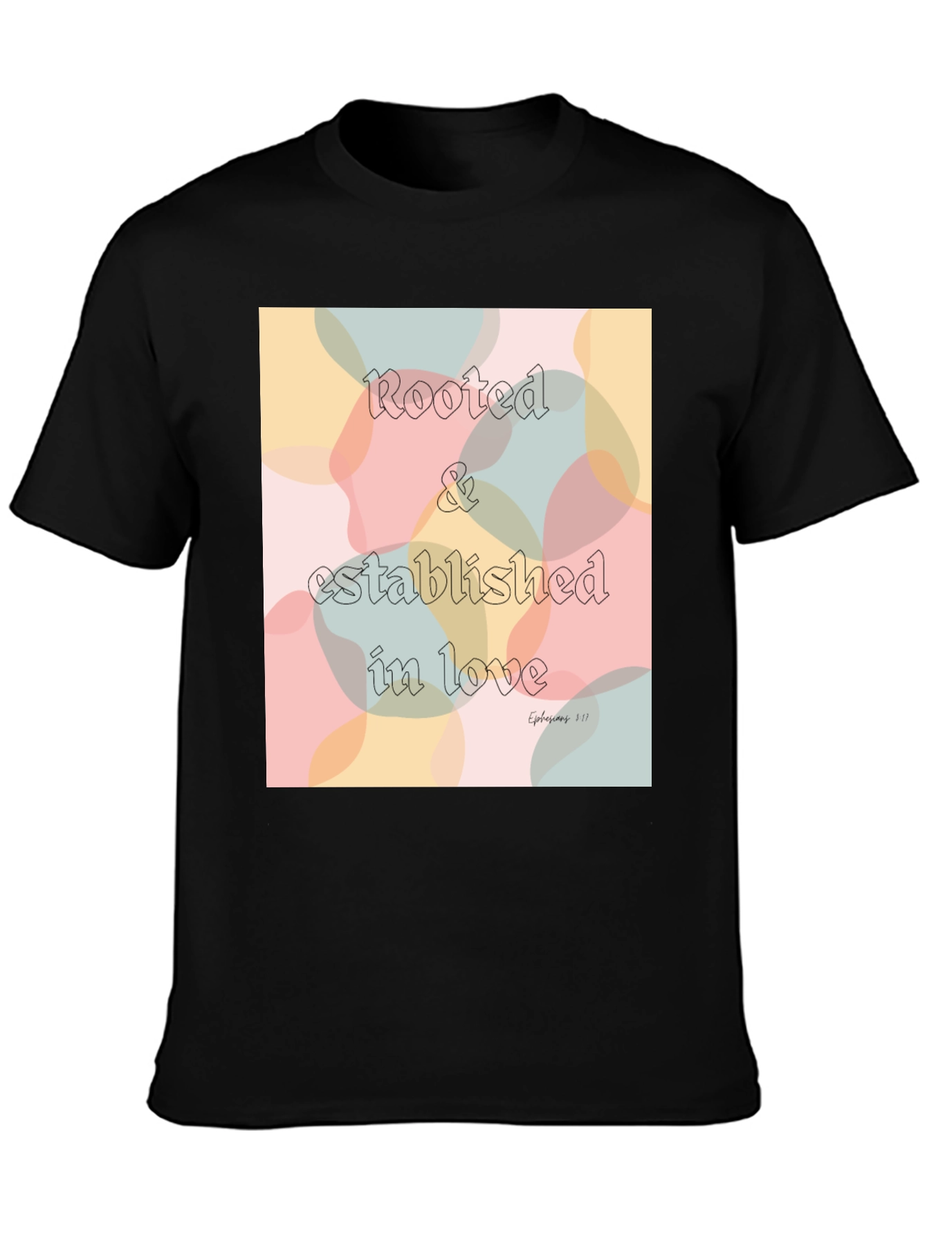 Rooted in Love Black Graphic Tee