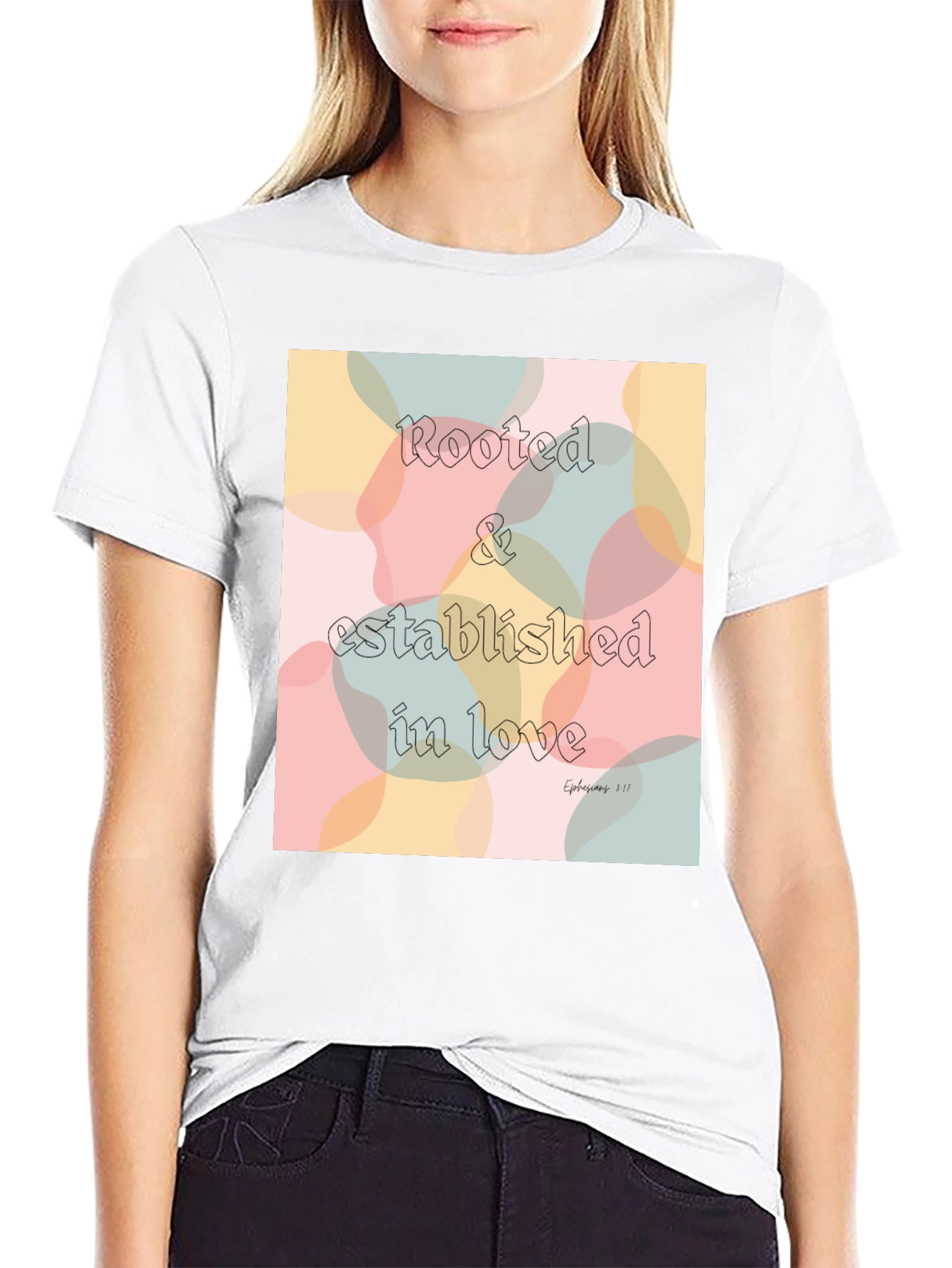 Rooted in Love Black Graphic Tee