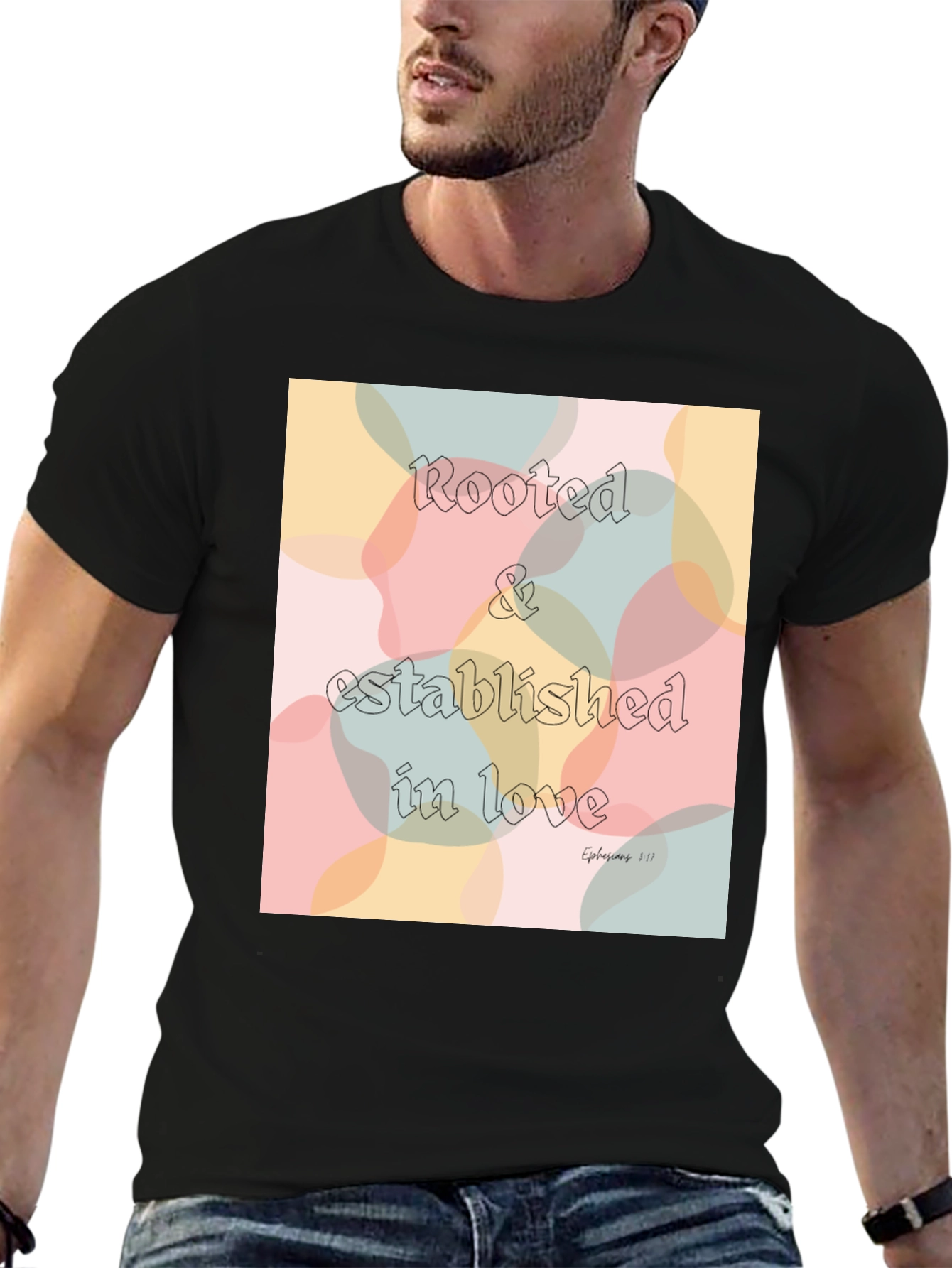 Rooted in Love Black Graphic Tee