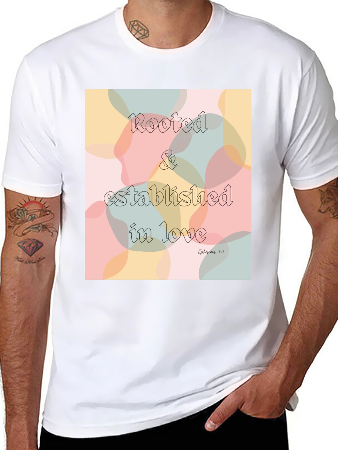 Rooted in Love Black Graphic Tee