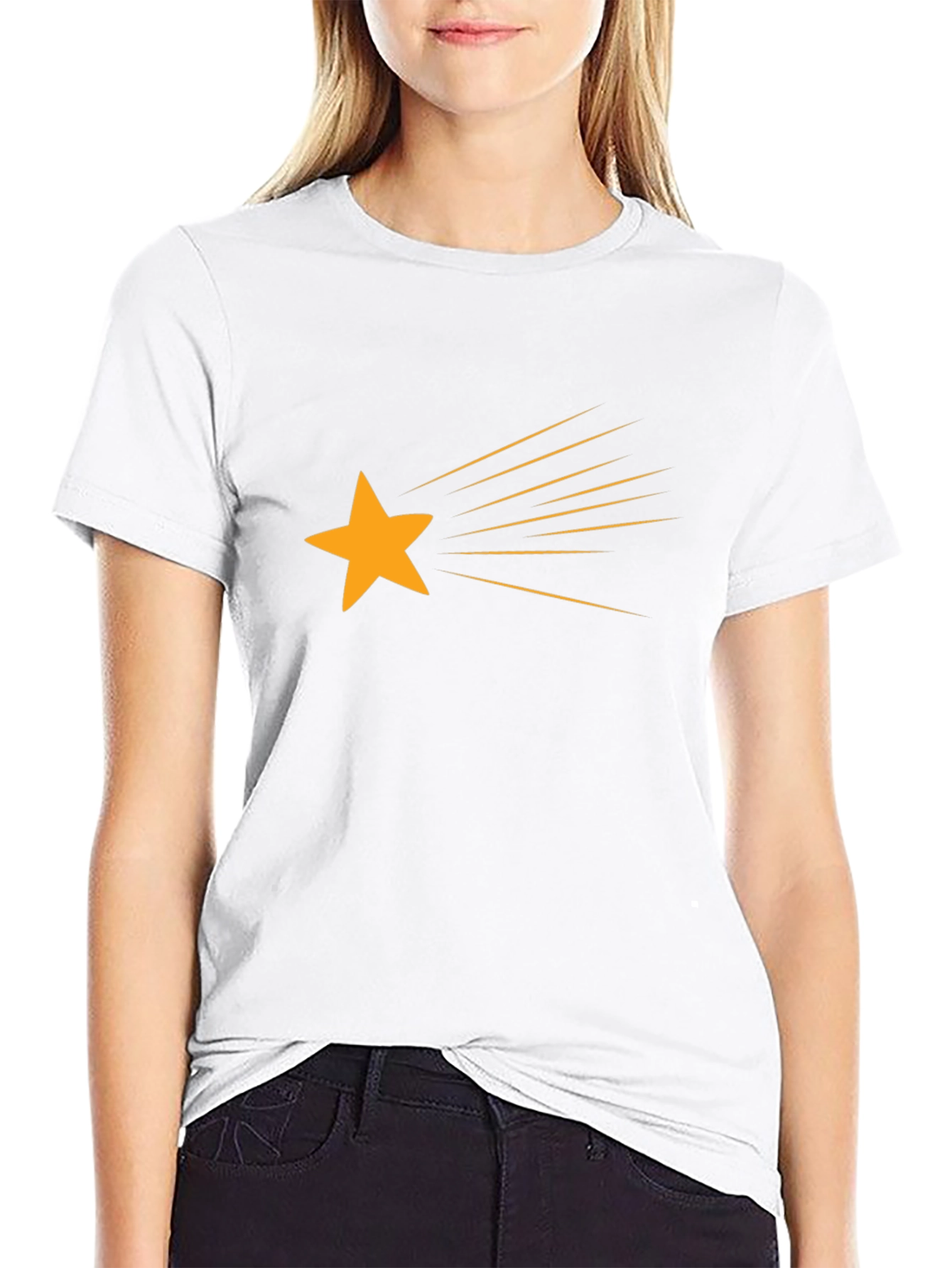 Shooting Star Graphic Tee - Black