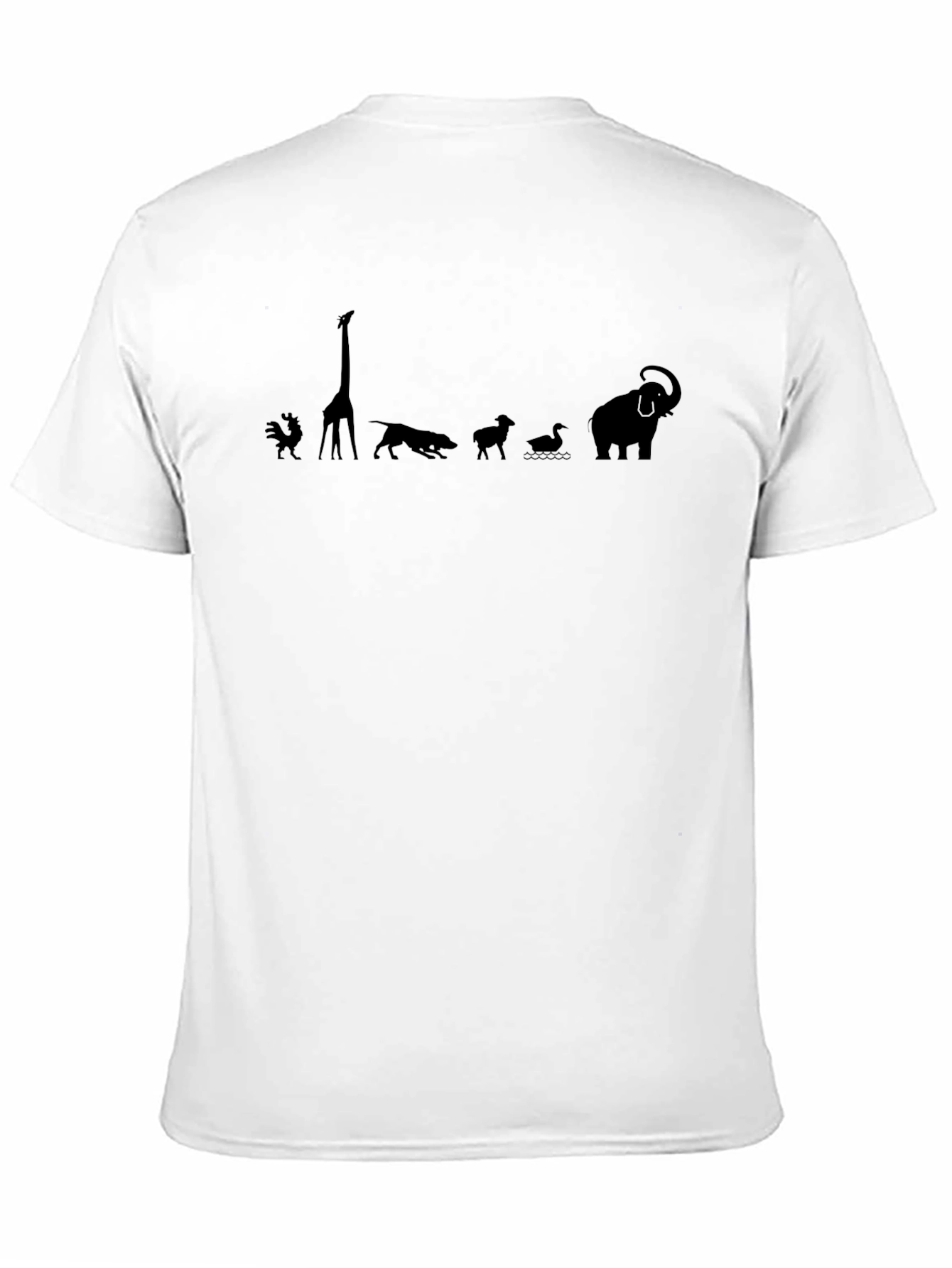 Animal Silhouette Black T-Shirt