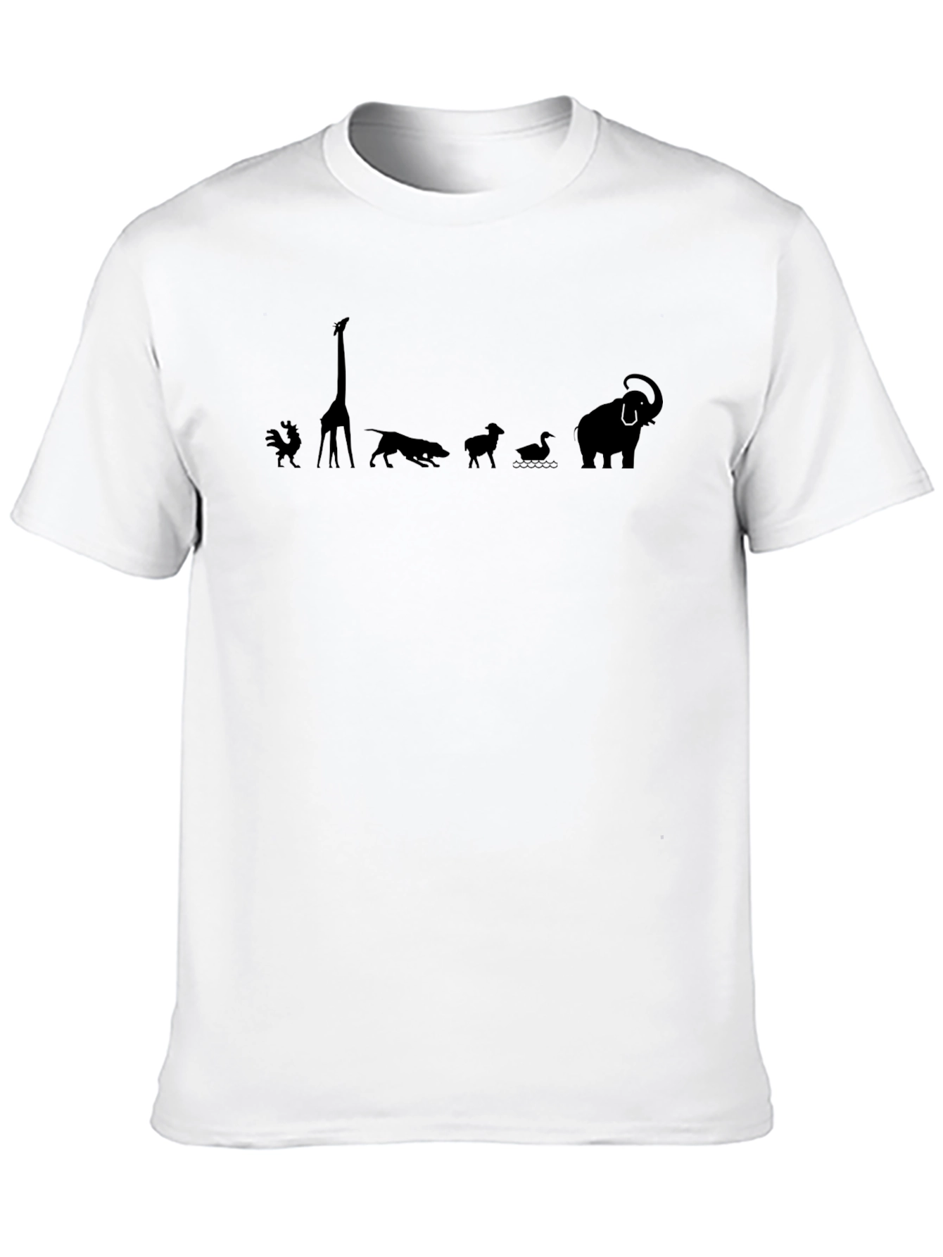 Animal Silhouette Black T-Shirt