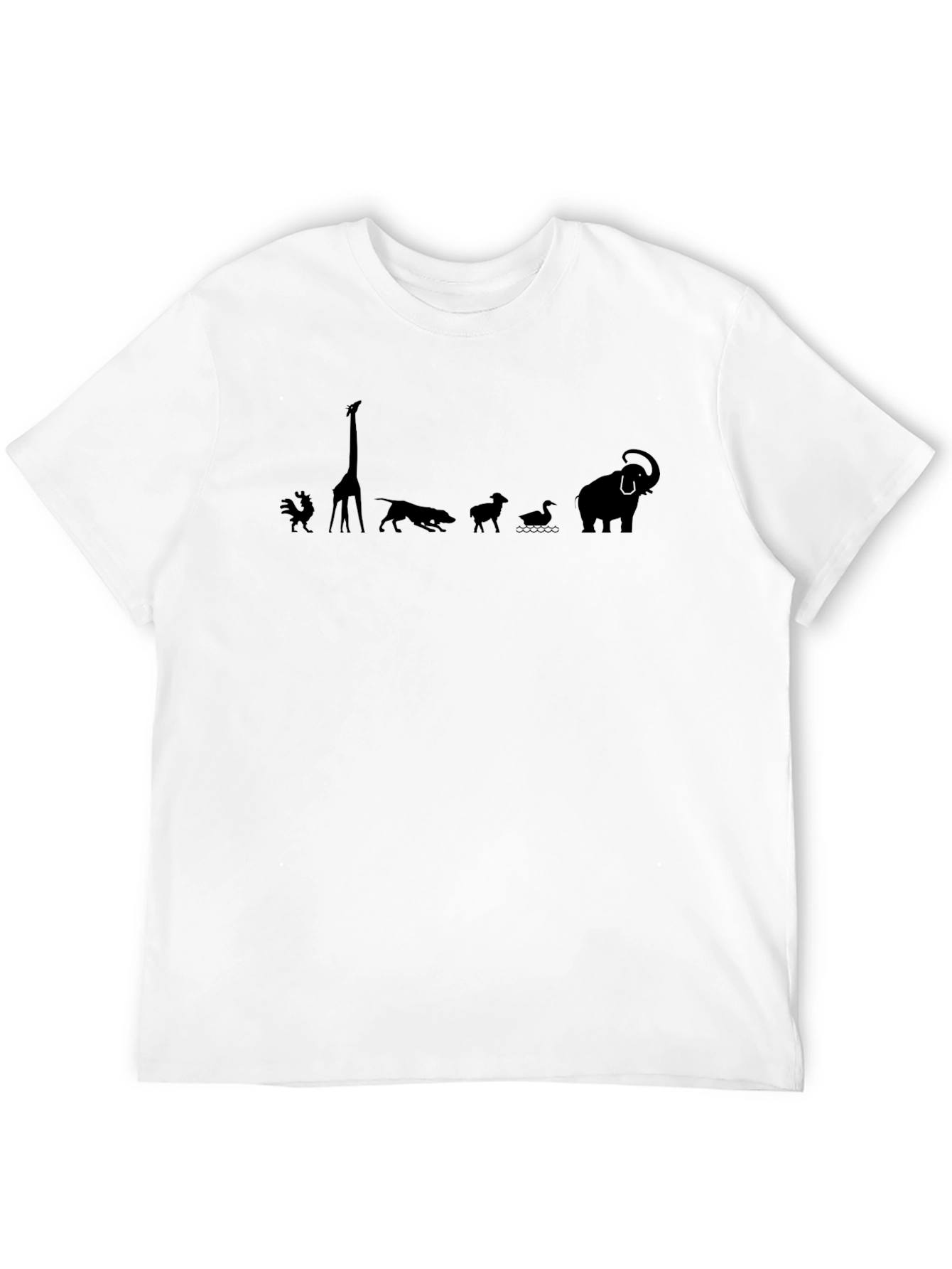 Animal Silhouette Black T-Shirt