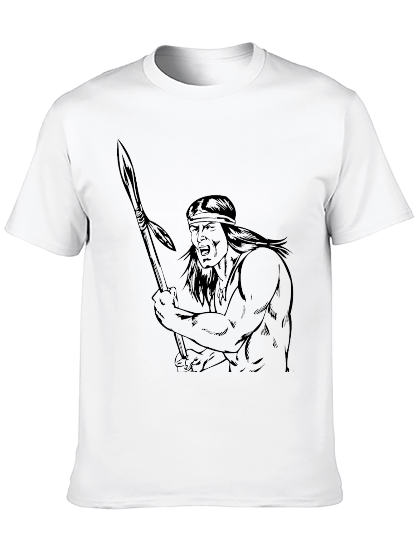 Warrior Graphic Black T-Shirt